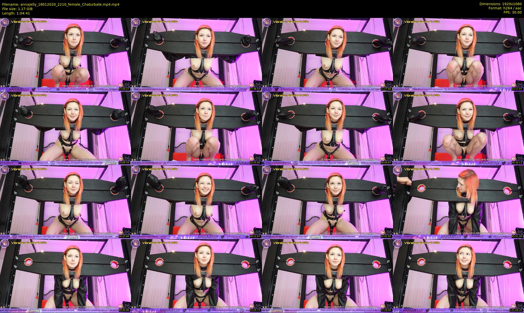 annajelly — 65 minute Chaturbate couple cam show recording, 1080p, Jan 18, 2020