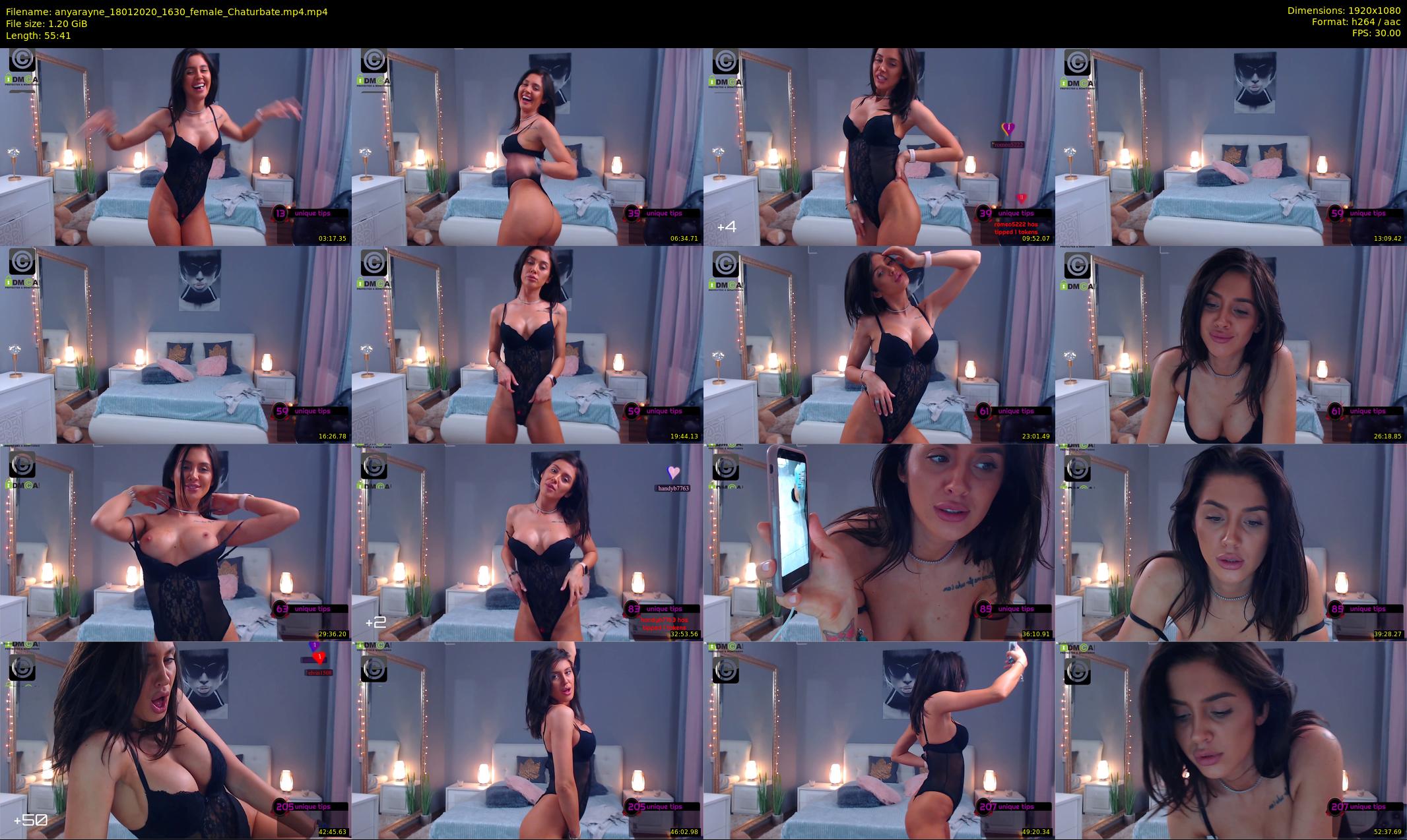 anyarayne — 56 minute Chaturbate female cam show recording, 1080p, Jan 18, 2020