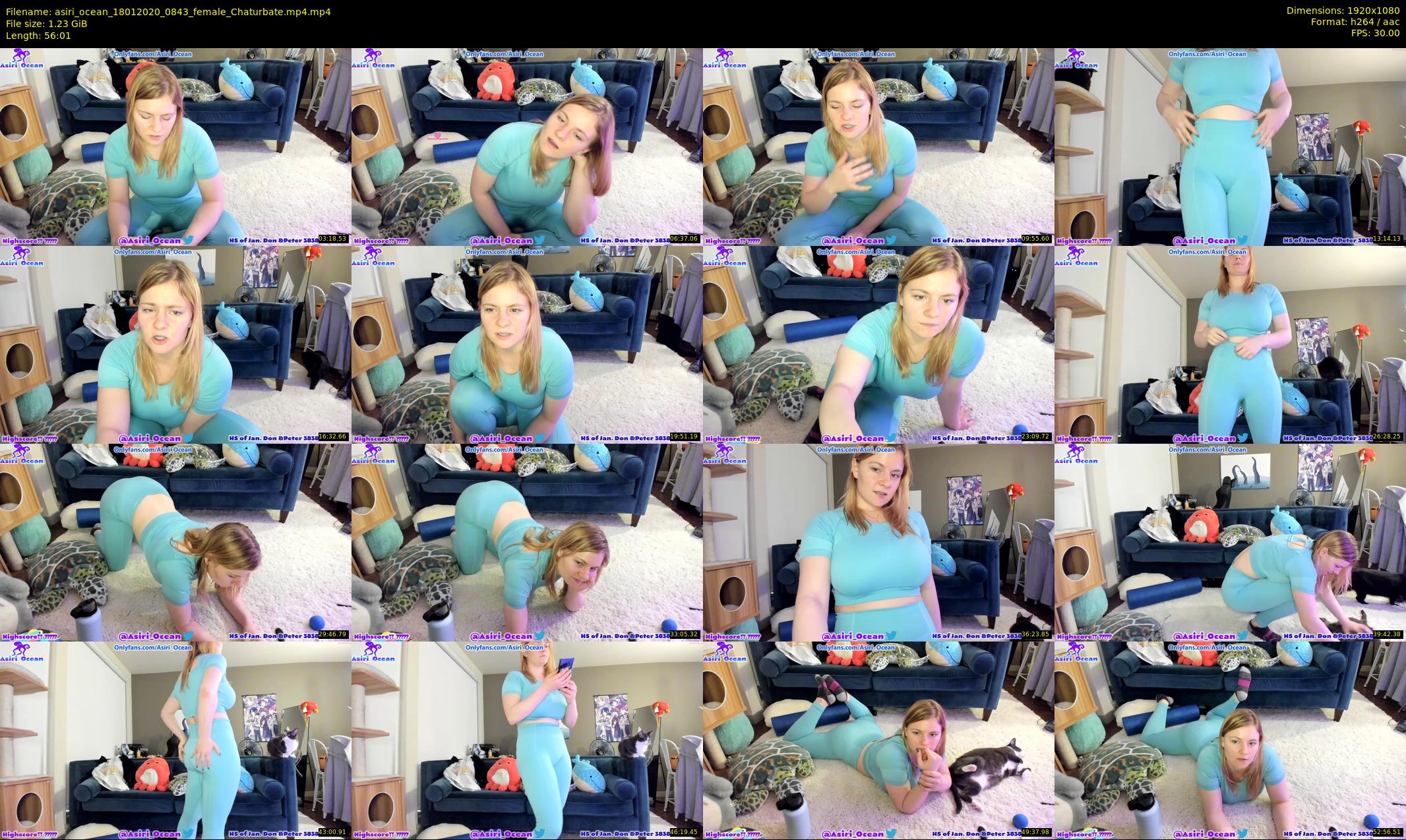 asiri_ocean — 57 minute Chaturbate female cam show recording, 1080p, Jan 18, 2020