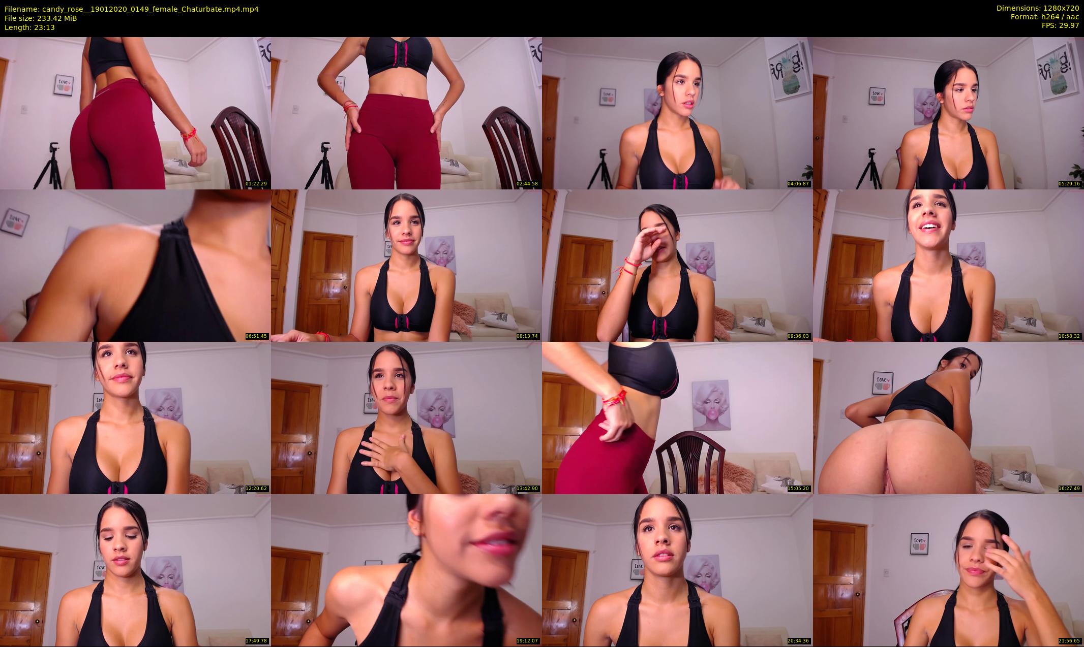 candy_rose_ — 24 minute Chaturbate female cam show recording, 720p, Jan 19, 2020