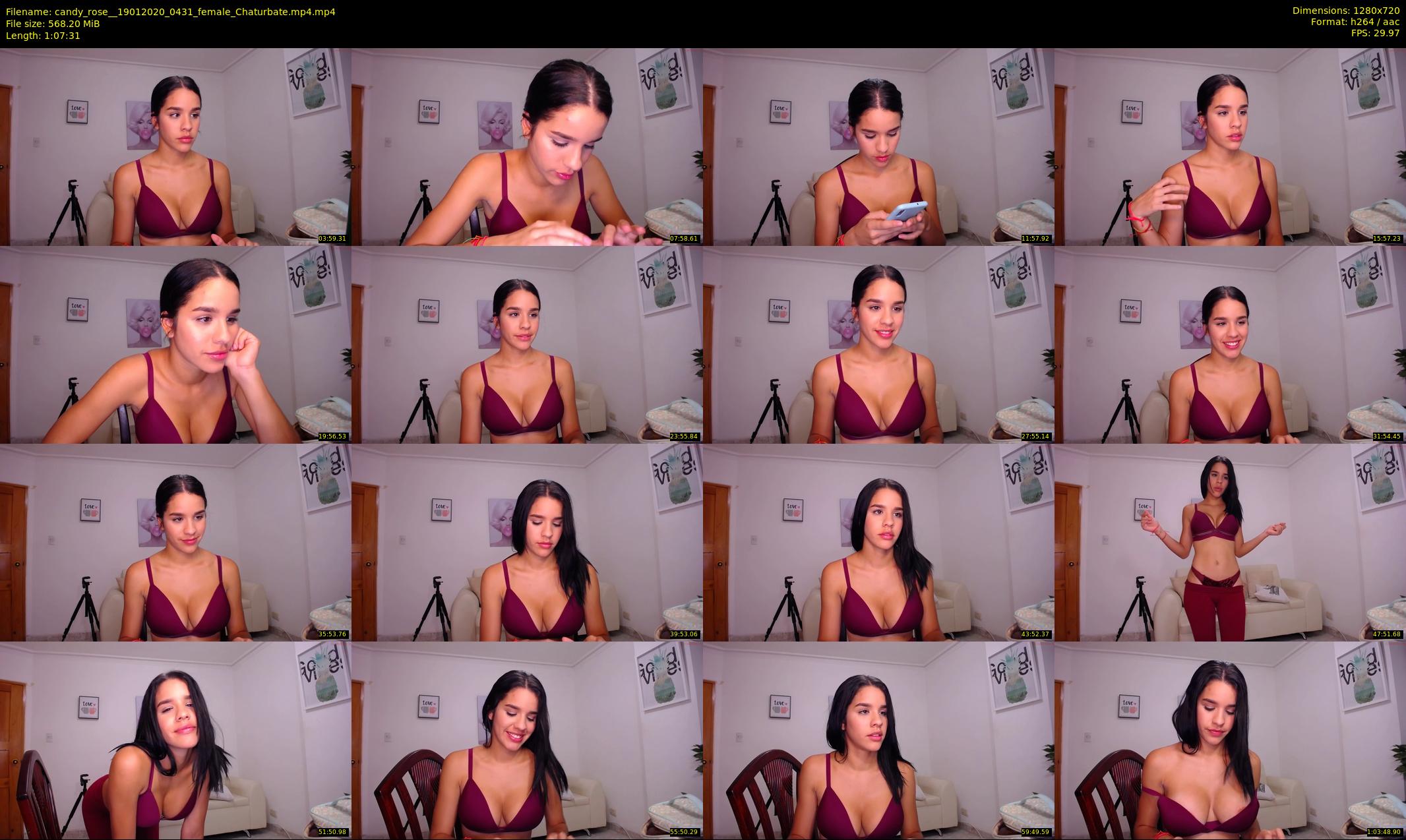 candy_rose_ — 68 minute Chaturbate female cam show recording, 720p, Jan 19, 2020