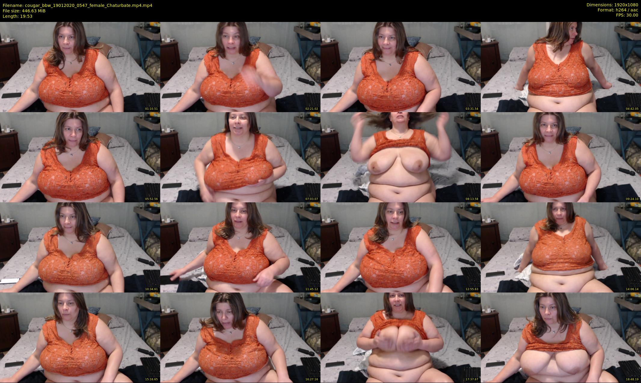 cougar_bbw — 20 minute Chaturbate female cam show recording, 1080p, Jan 19, 2020