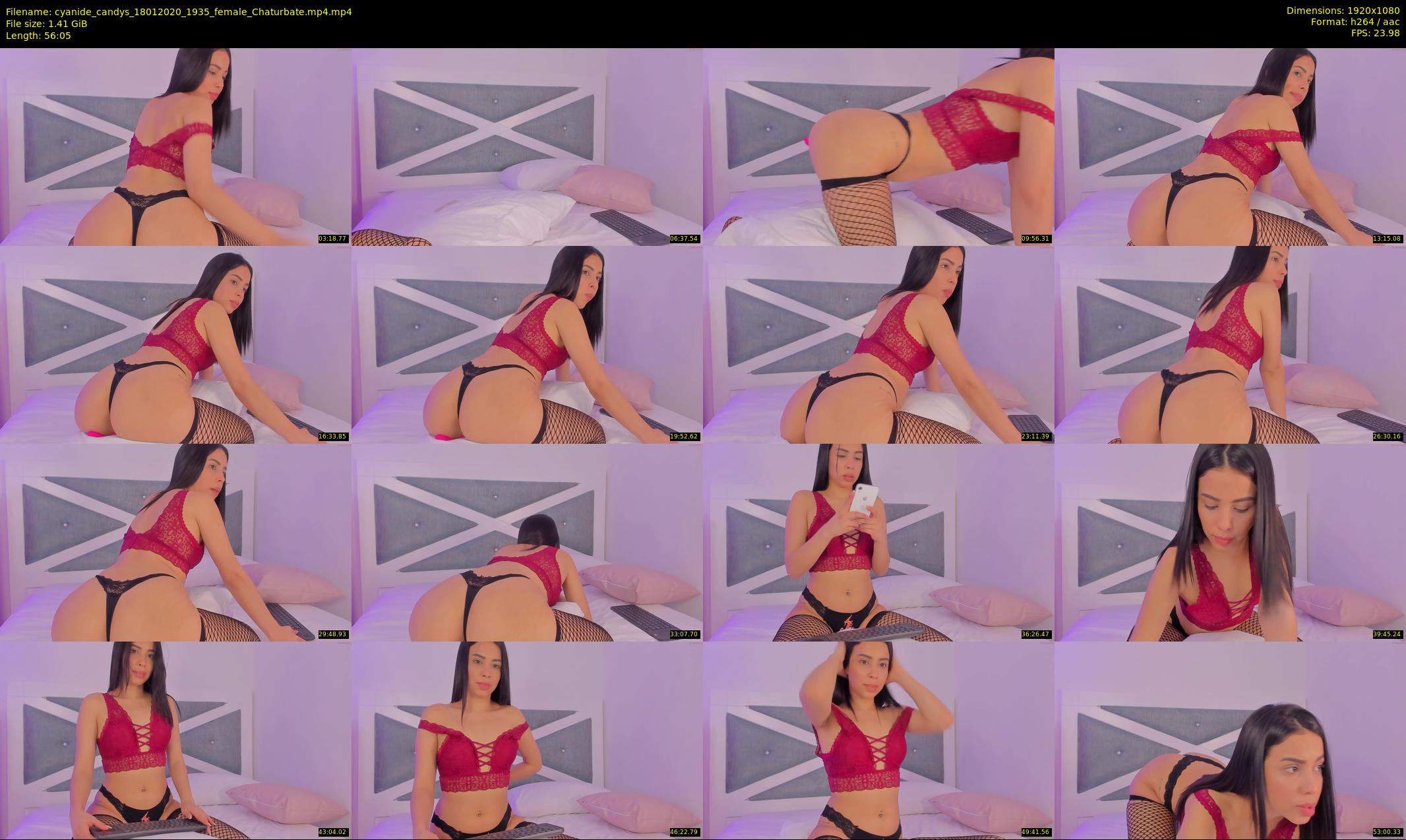 cyanide_candys — 57 minute Chaturbate female cam show recording, 1080p, Jan 18, 2020