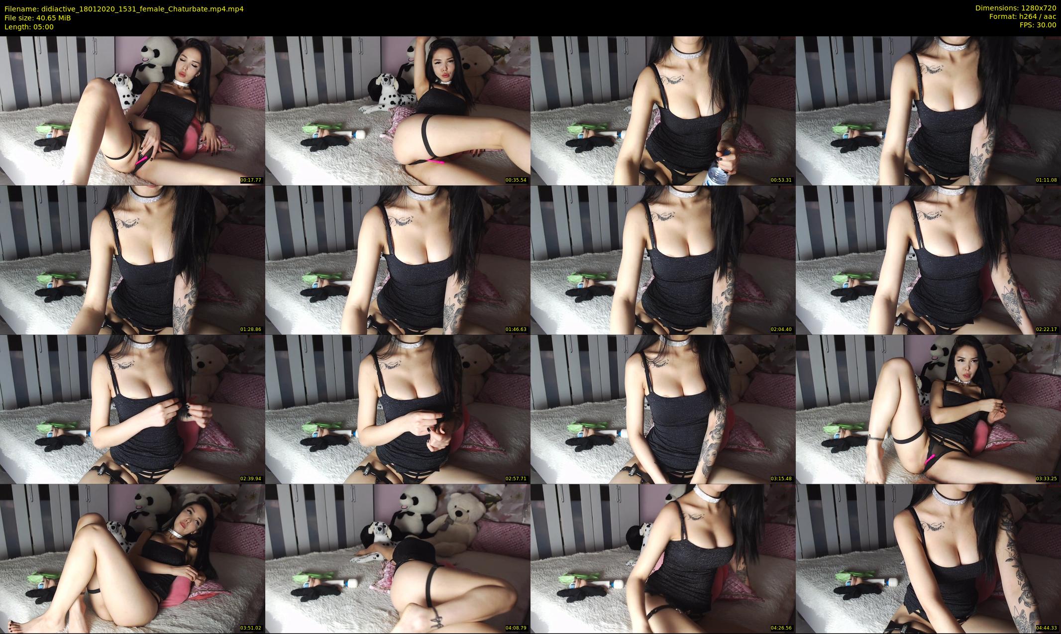 didiactive — 5 minute Chaturbate female cam show recording, 720p, Jan 18, 2020