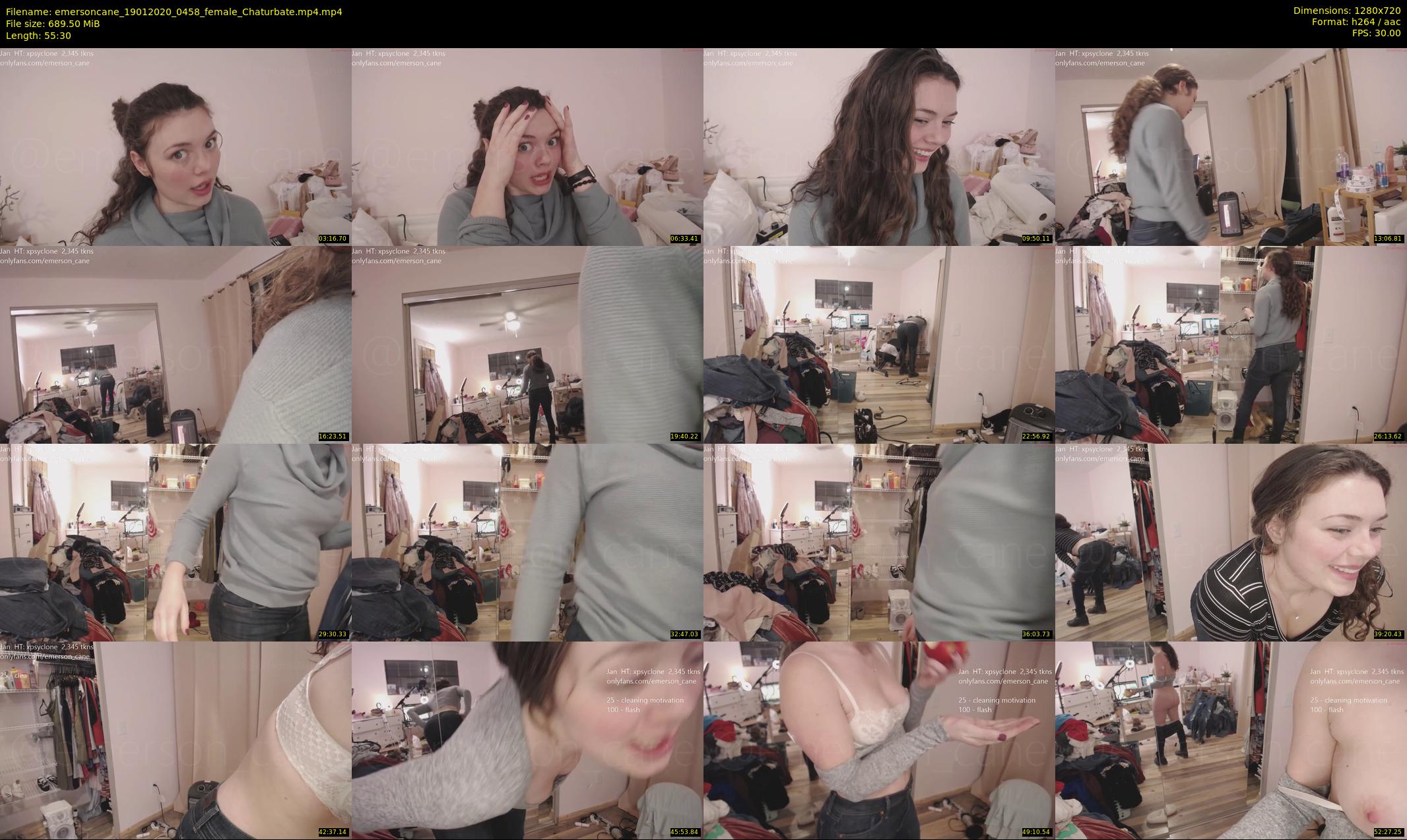 emersoncane — 56 minute Chaturbate female cam show recording, 720p, Jan 19, 2020