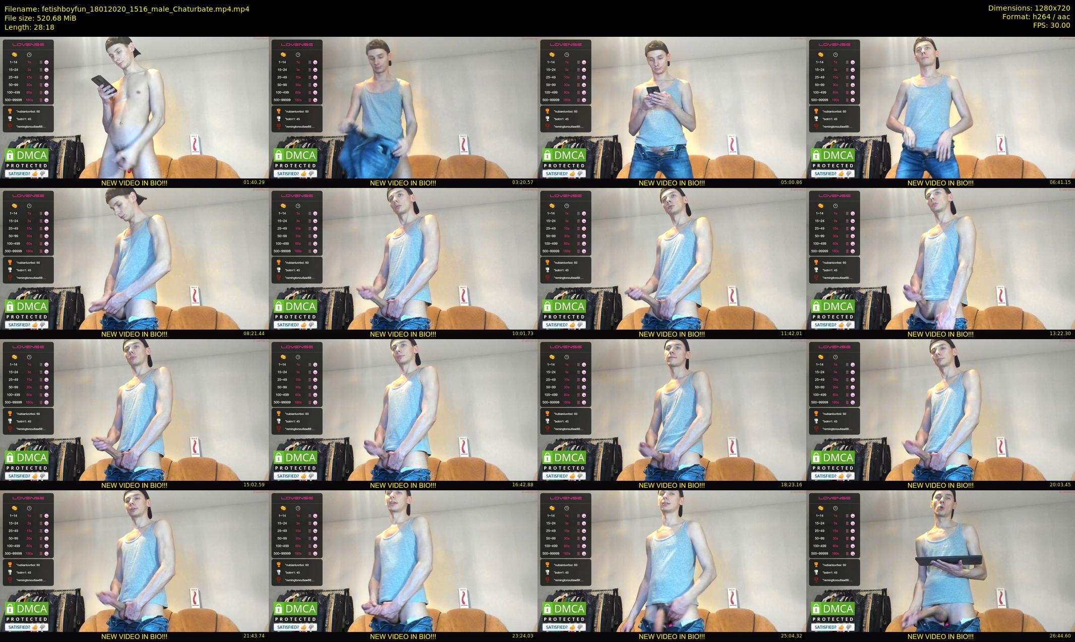 fetishboyfun — 29 minute Chaturbate male cam show recording, 720p, Jan 18, 2020