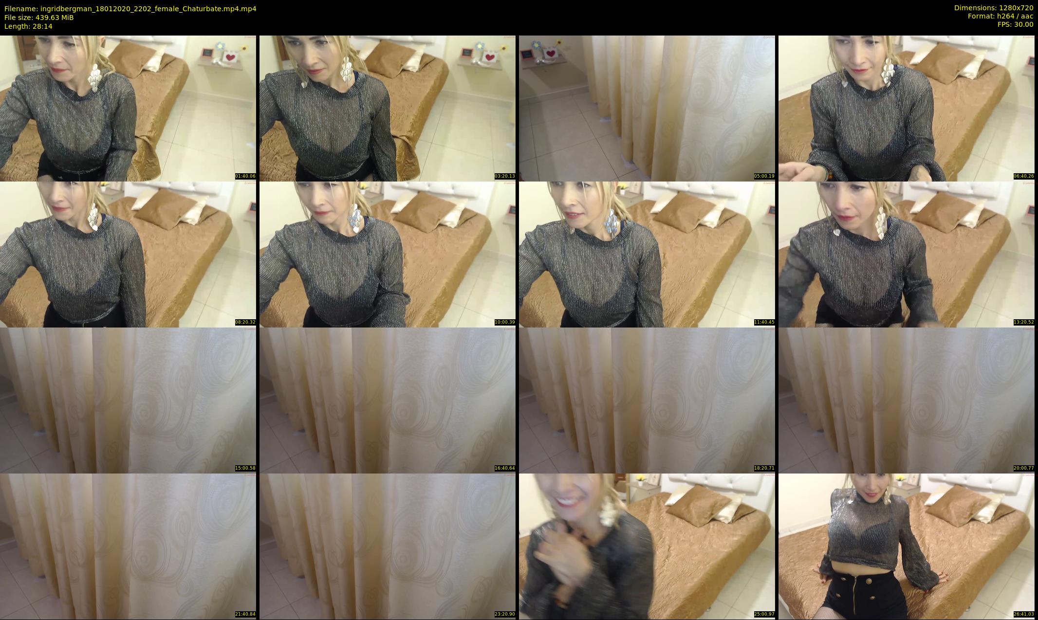 ingridbergman — 29 minute Chaturbate female cam show recording, 720p, Jan 18, 2020