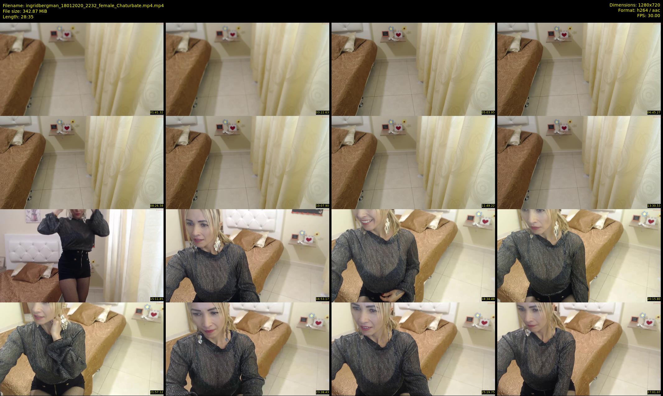 ingridbergman — 29 minute Chaturbate female cam show recording, 720p, Jan 18, 2020