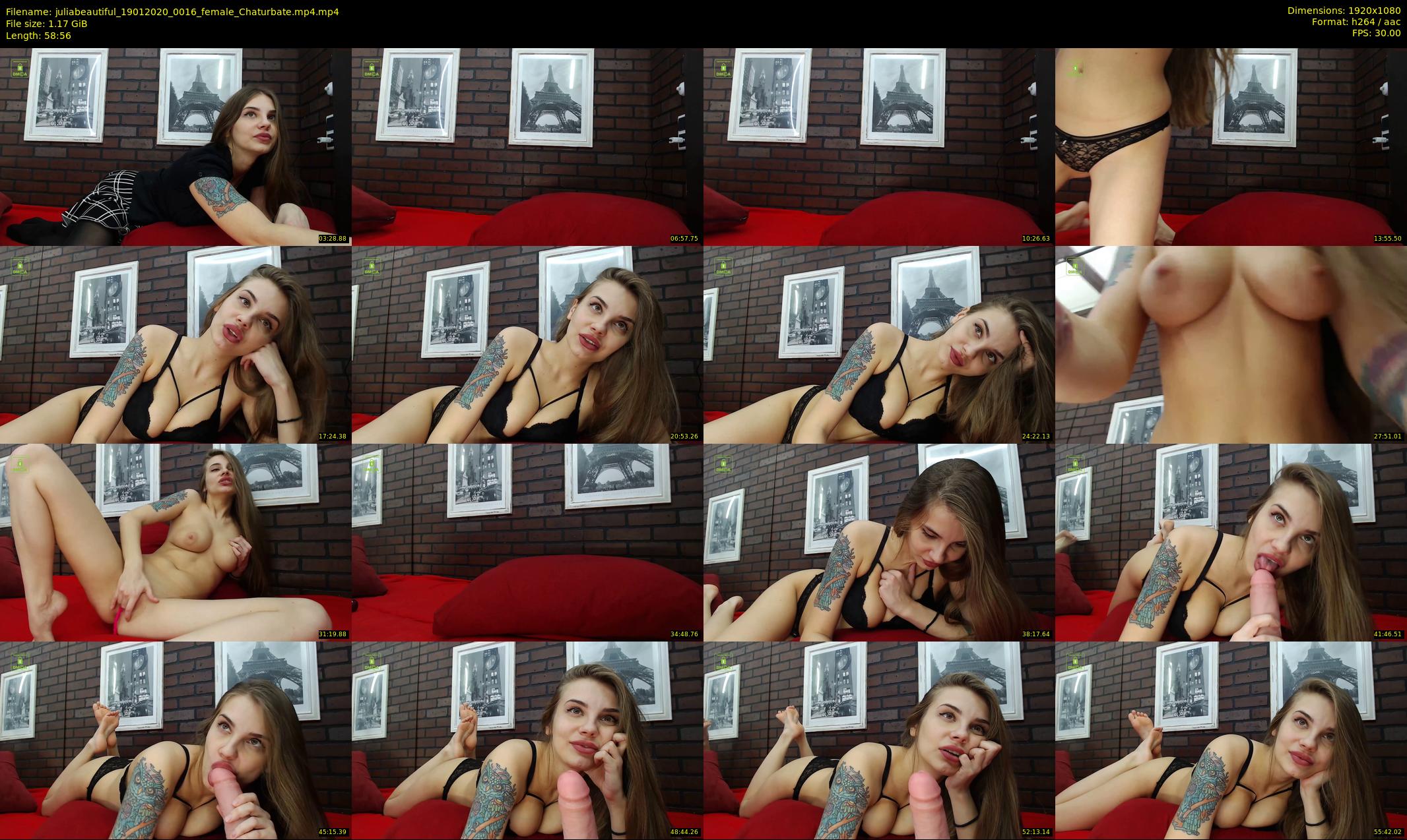 juliabeautiful — 59 minute Chaturbate female cam show recording, 1080p, Jan 19, 2020