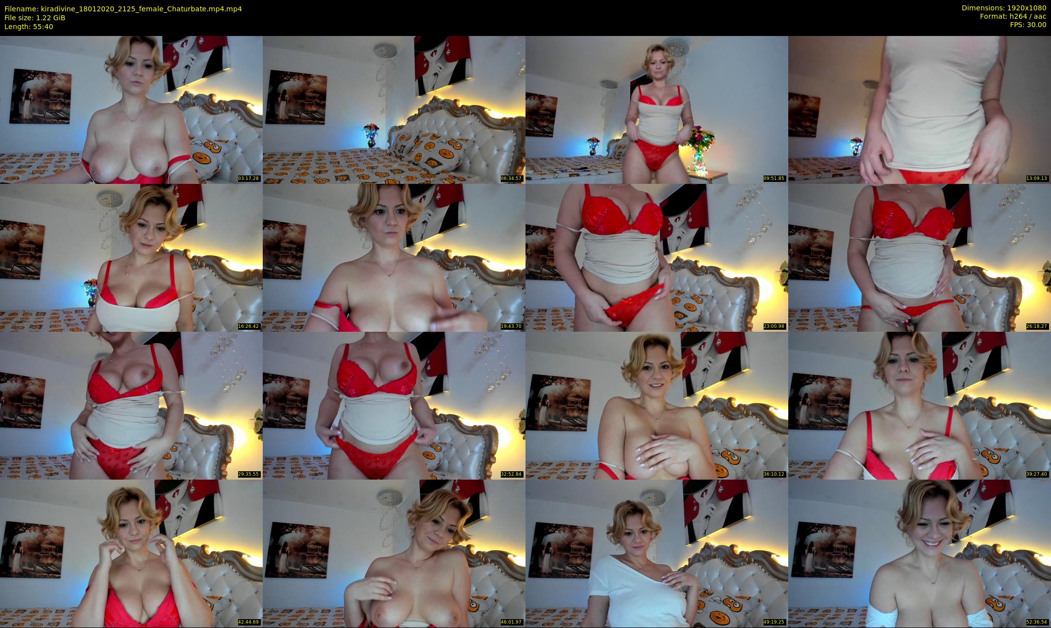 kiradivine — 56 minute Chaturbate female cam show recording, 1080p, Jan 18, 2020