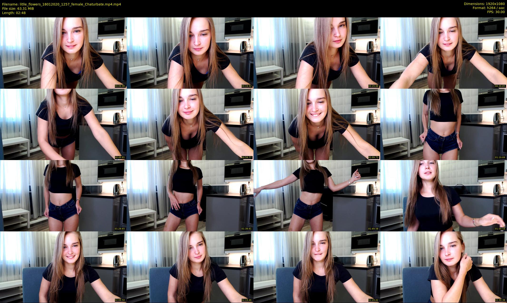 litlle_flowers — 3 minute Chaturbate female cam show recording, 1080p, Jan 18, 2020