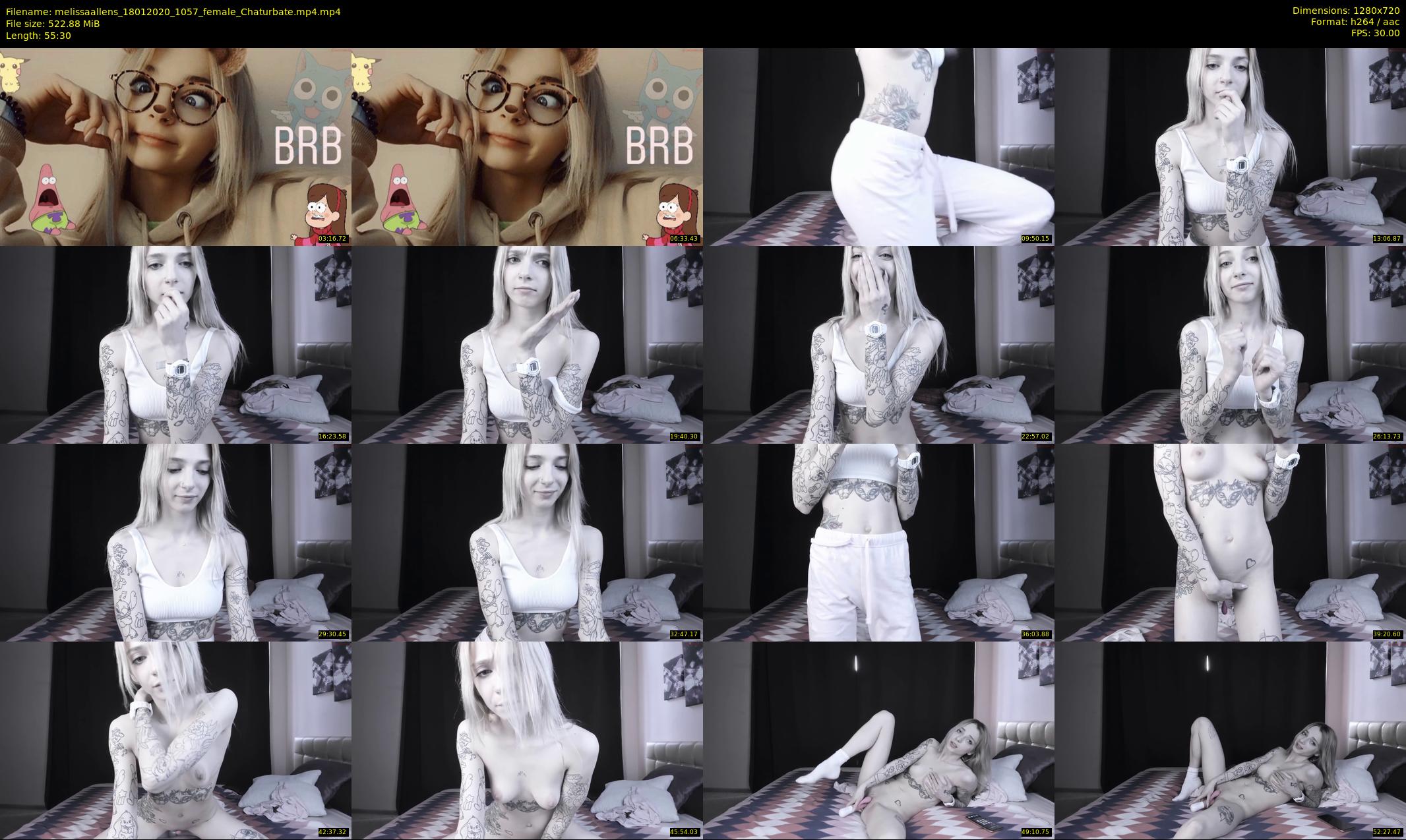 melissaallens — 56 minute Chaturbate female cam show recording, 720p, Jan 18, 2020