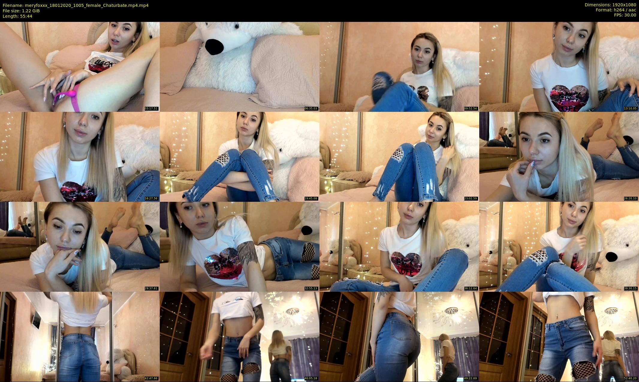 meryfoxxx — 56 minute Chaturbate female cam show recording, 1080p, Jan 18, 2020