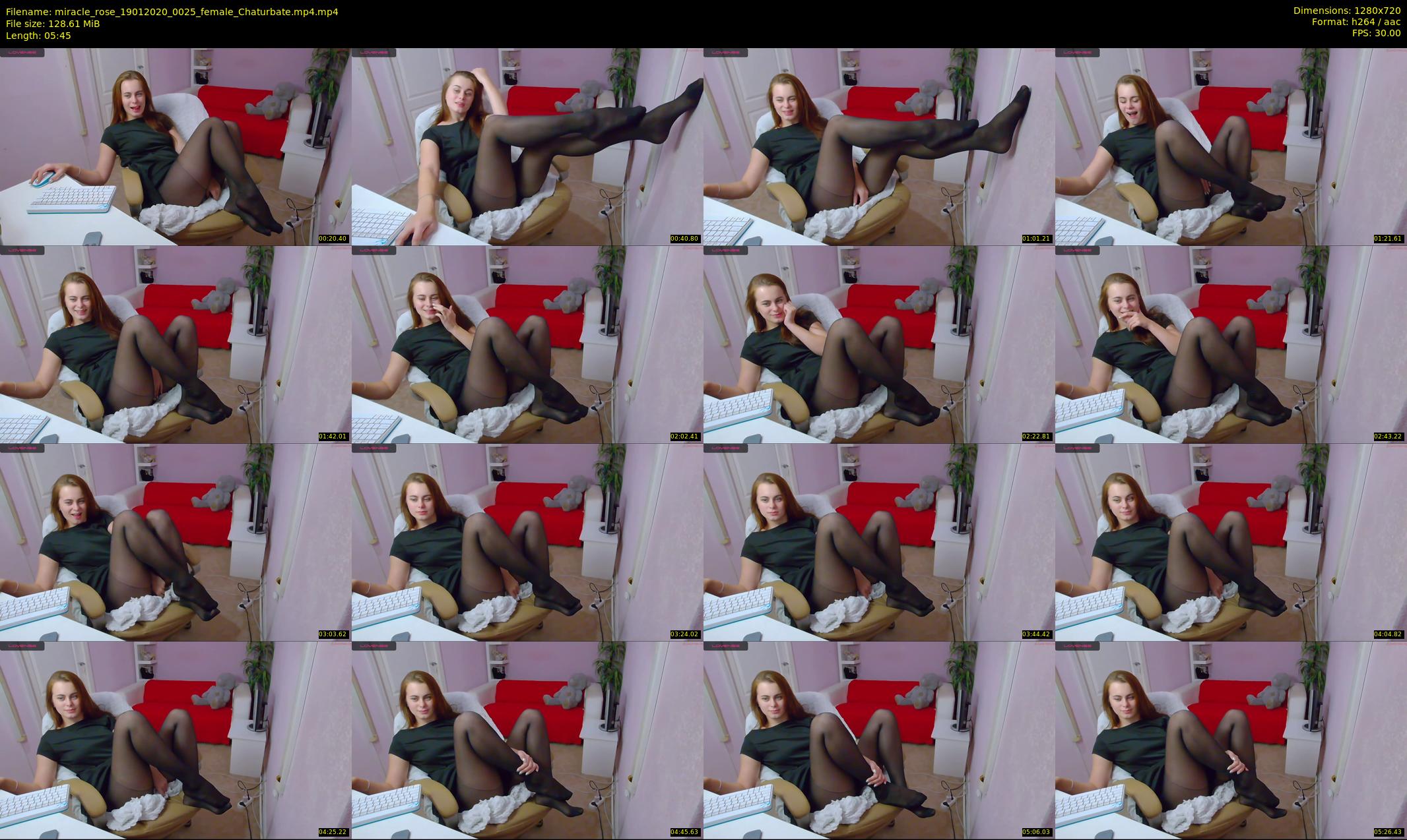 miracle_rose — 6 minute Chaturbate female cam show recording, 720p, Jan 19, 2020