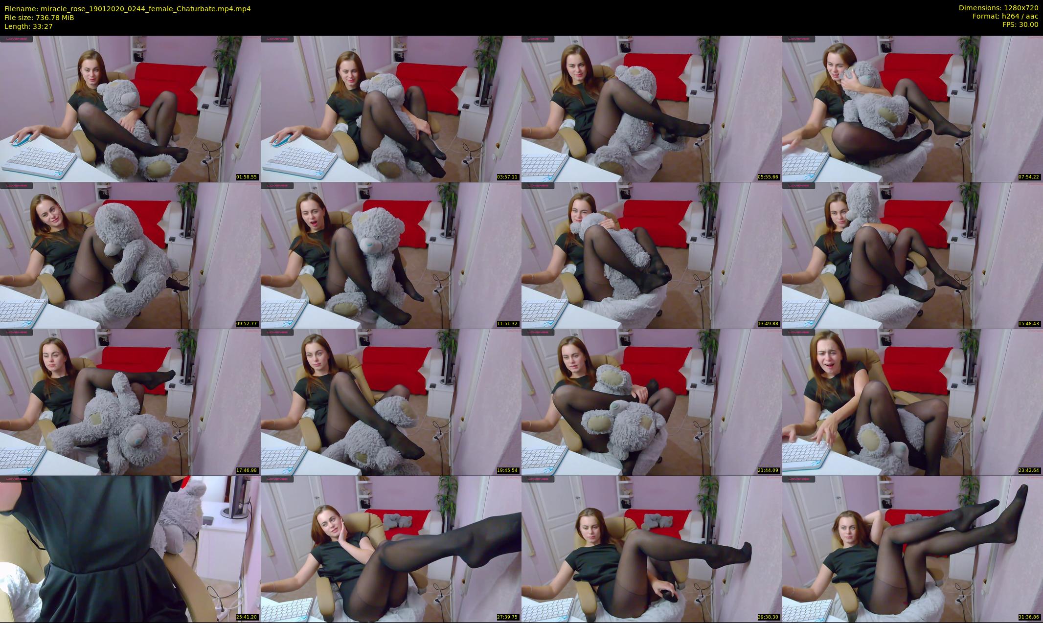 miracle_rose — 34 minute Chaturbate female cam show recording, 720p, Jan 19, 2020