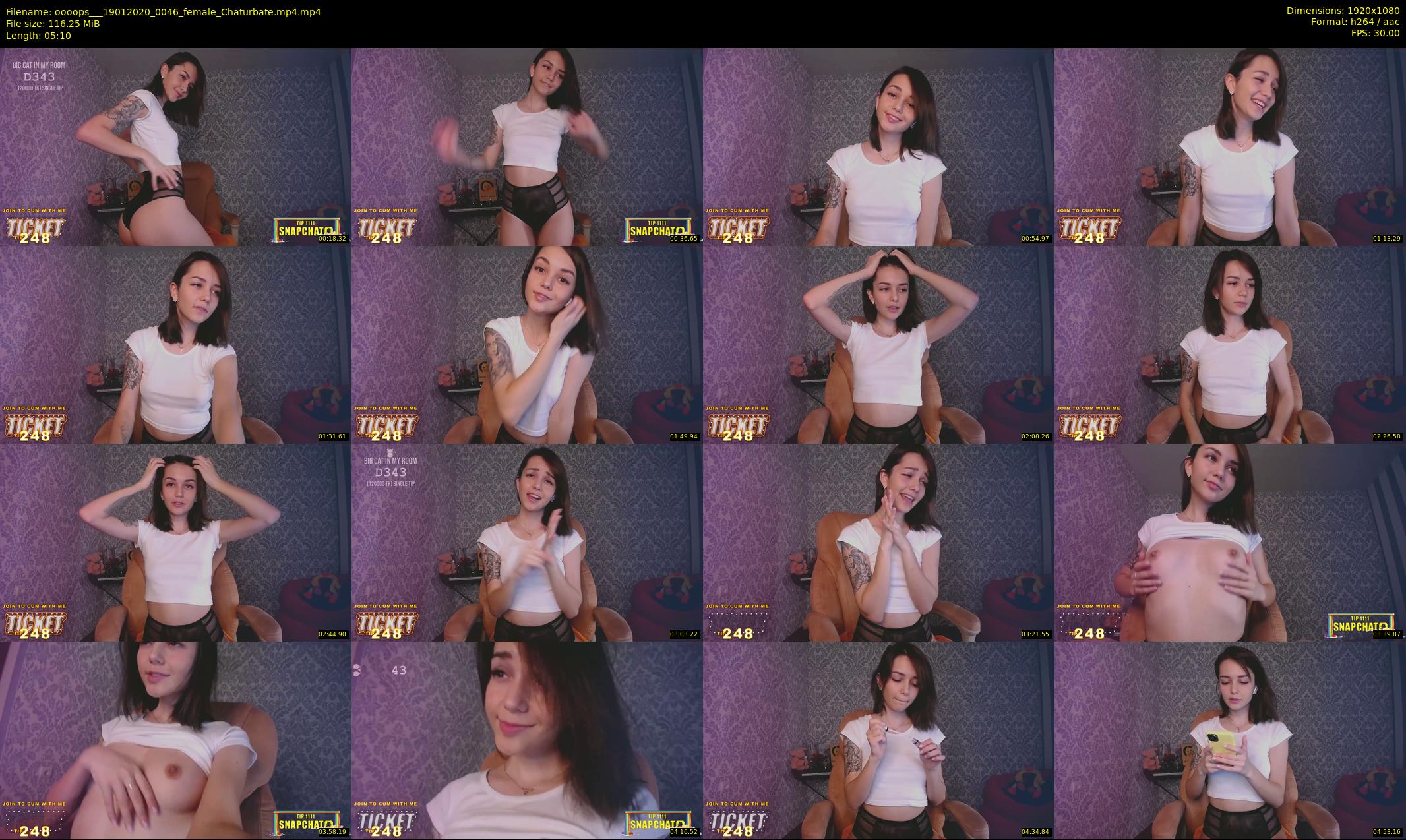 oooops__ — 6 minute Chaturbate female cam show recording, 1080p, Jan 19, 2020