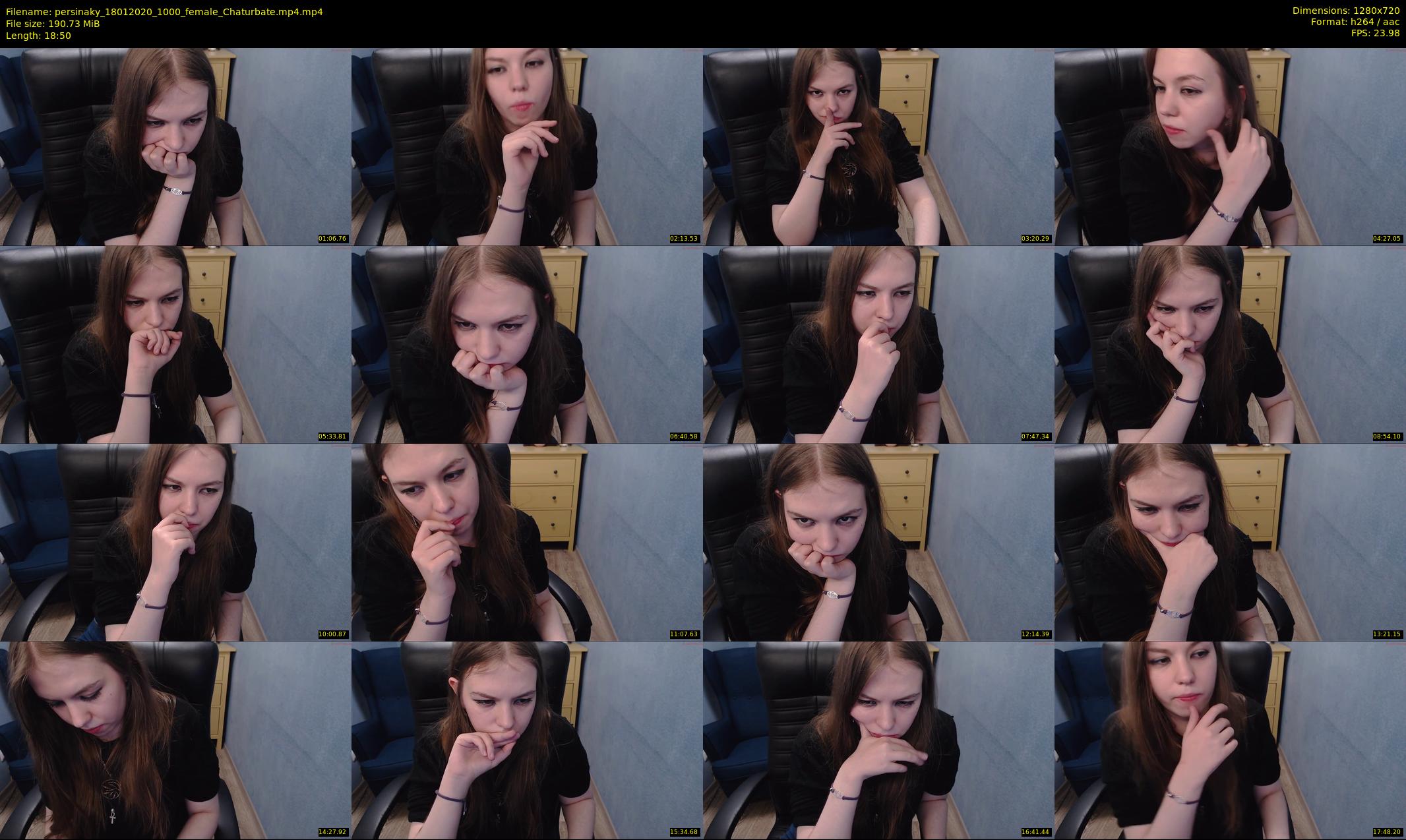 persinaky — 19 minute Chaturbate female cam show recording, 720p, Jan 18, 2020