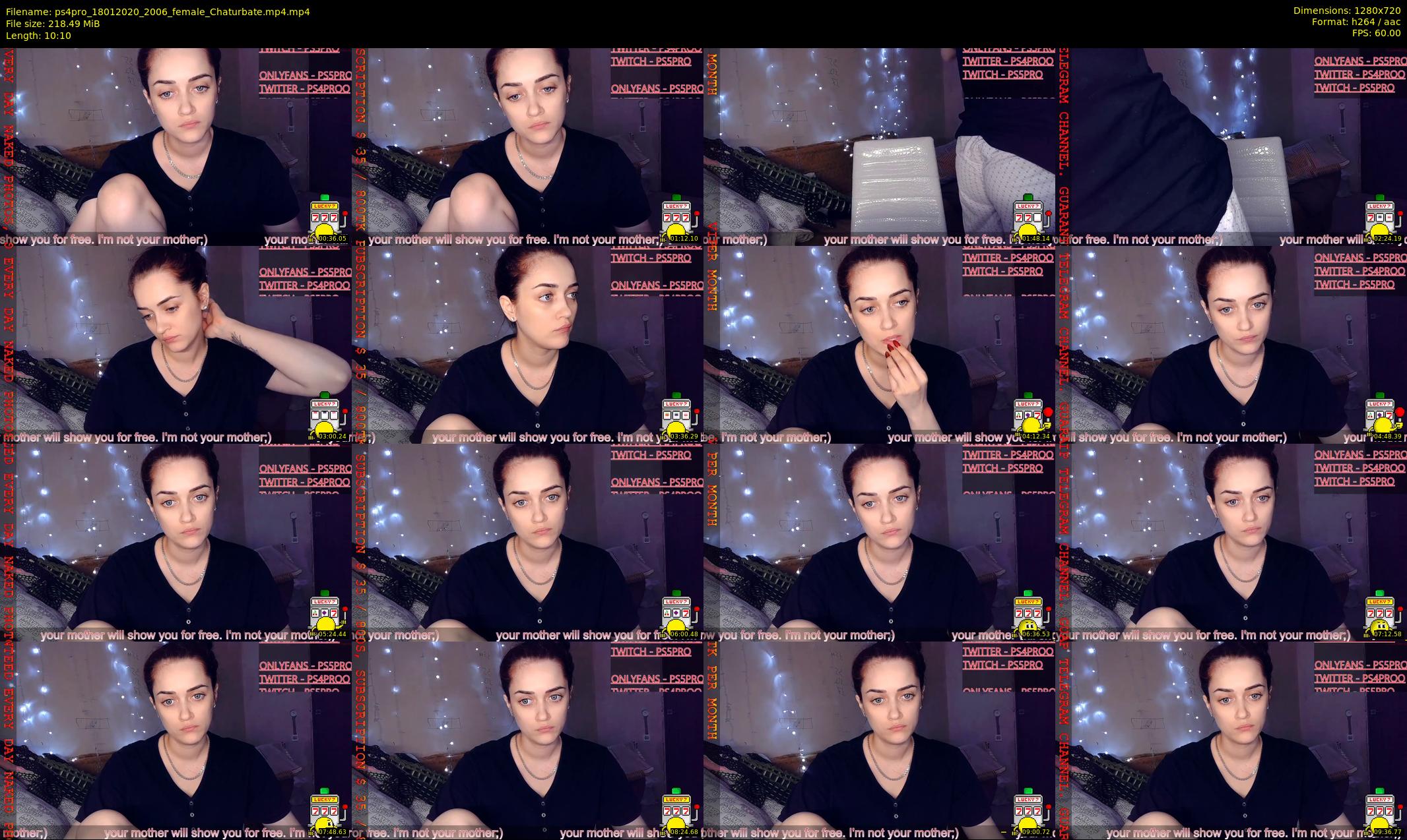 ps4pro — 11 minute Chaturbate female cam show recording, 720p, Jan 18, 2020