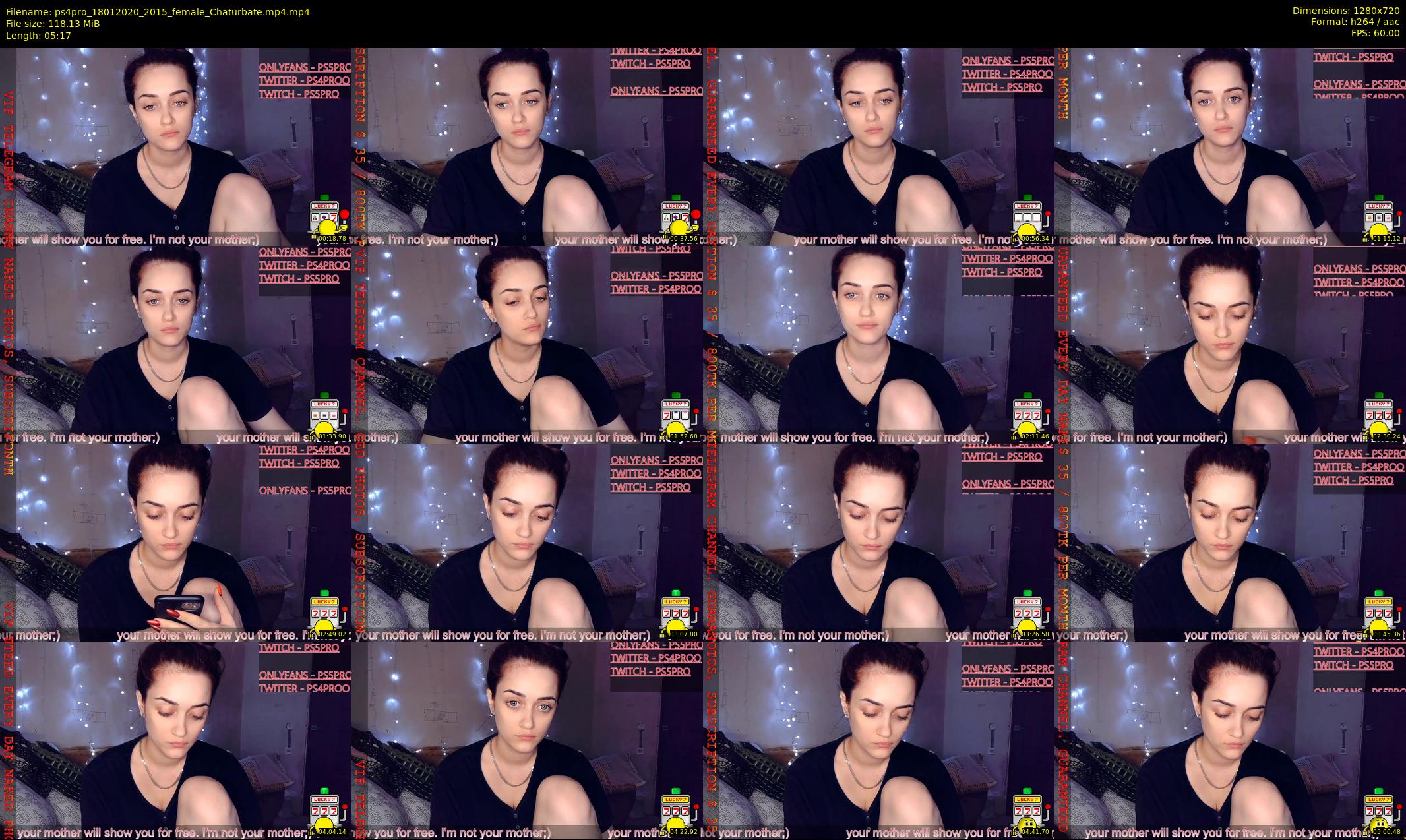 ps4pro — 6 minute Chaturbate female cam show recording, 720p, Jan 18, 2020