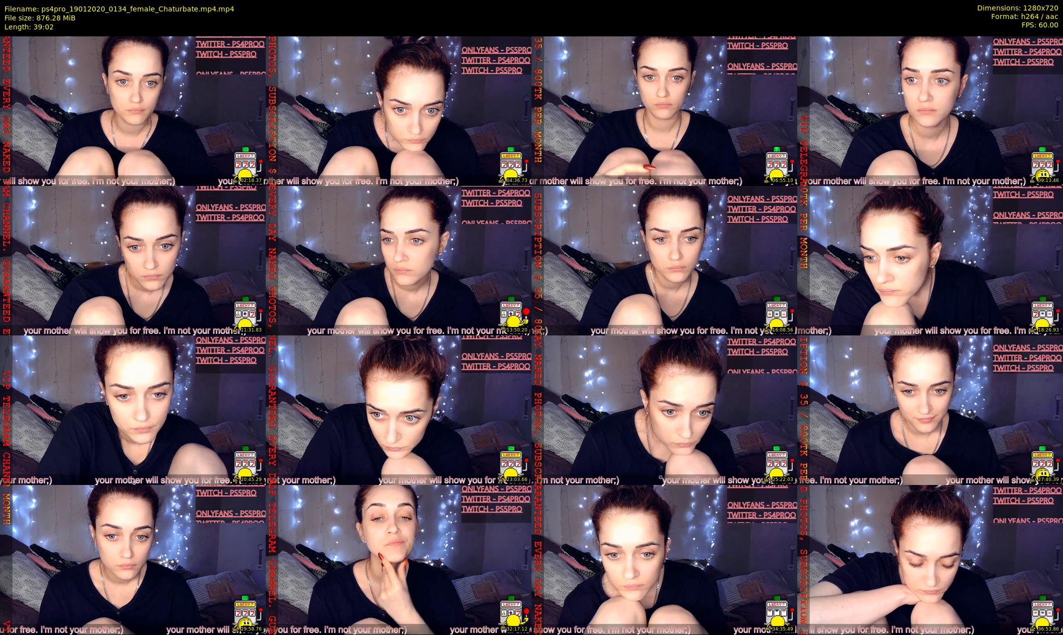 ps4pro — 40 minute Chaturbate female cam show recording, 720p, Jan 19, 2020