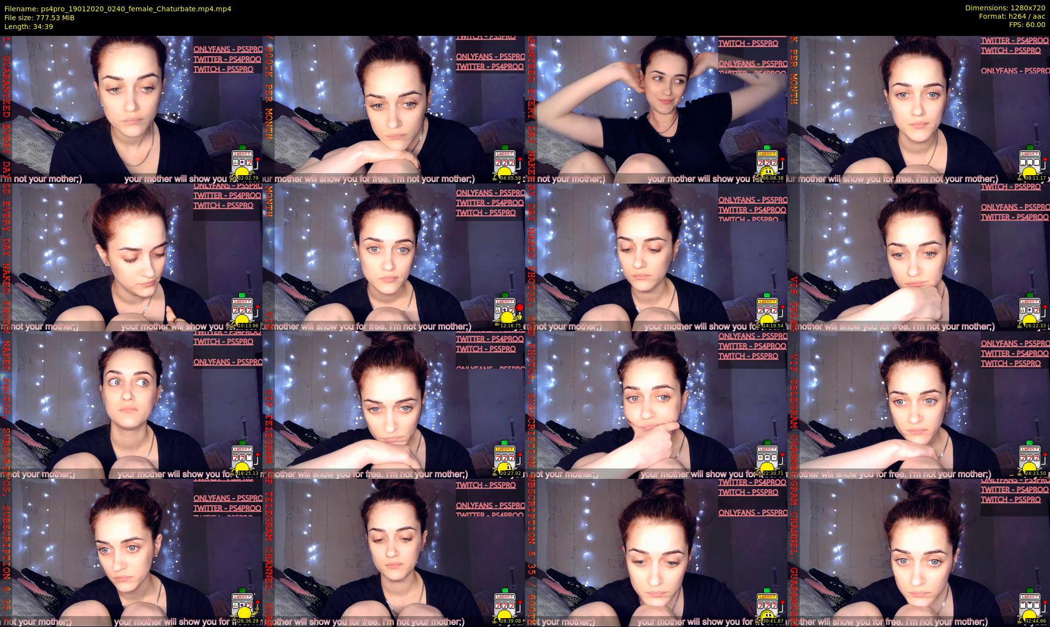 ps4pro — 35 minute Chaturbate female cam show recording, 720p, Jan 19, 2020
