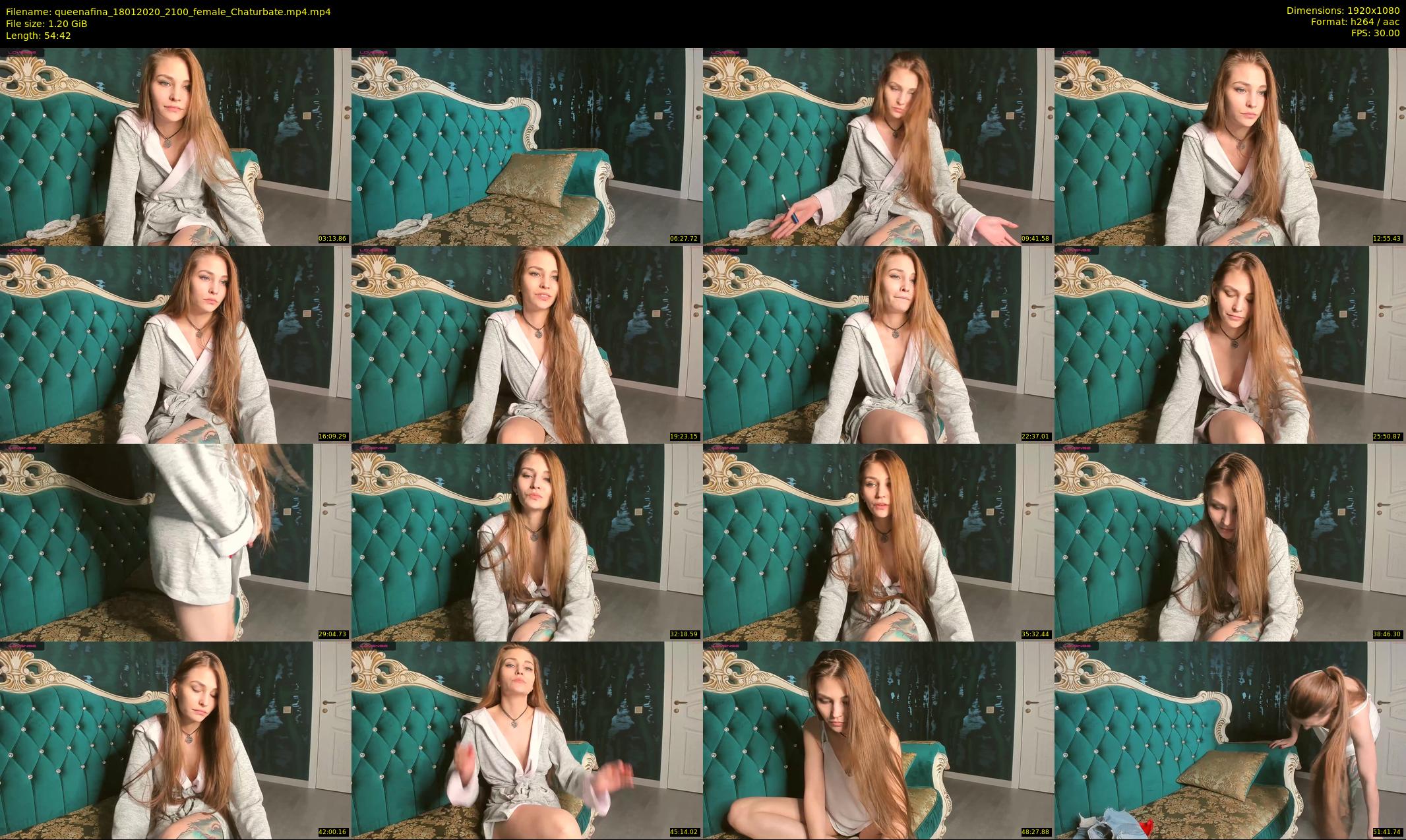 queenafina — 55 minute Chaturbate female cam show recording, 1080p, Jan 18, 2020