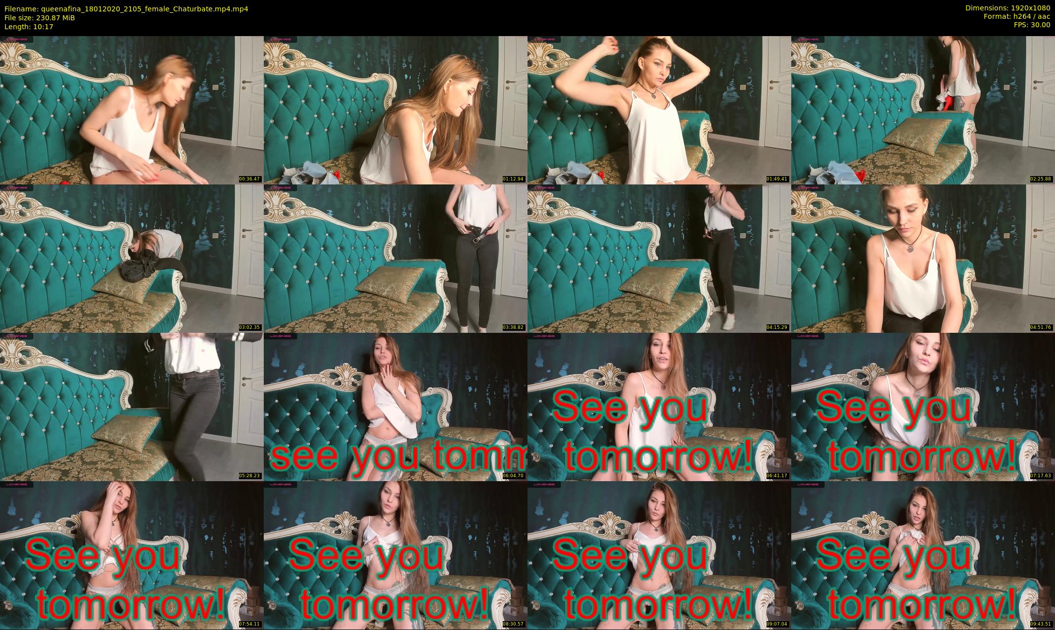 queenafina — 11 minute Chaturbate female cam show recording, 1080p, Jan 18, 2020