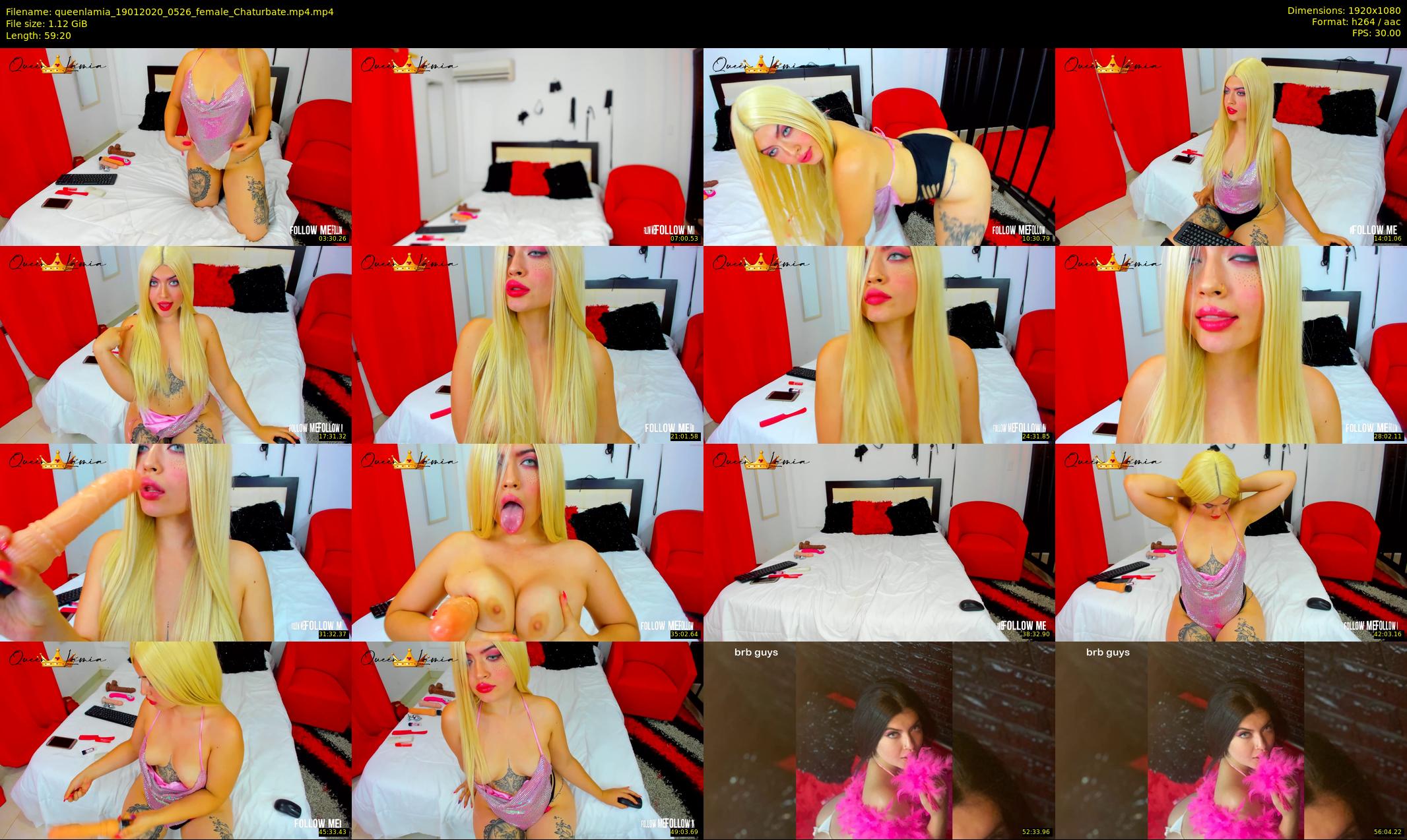 queenlamia — 60 minute Chaturbate female cam show recording, 1080p, Jan 19, 2020