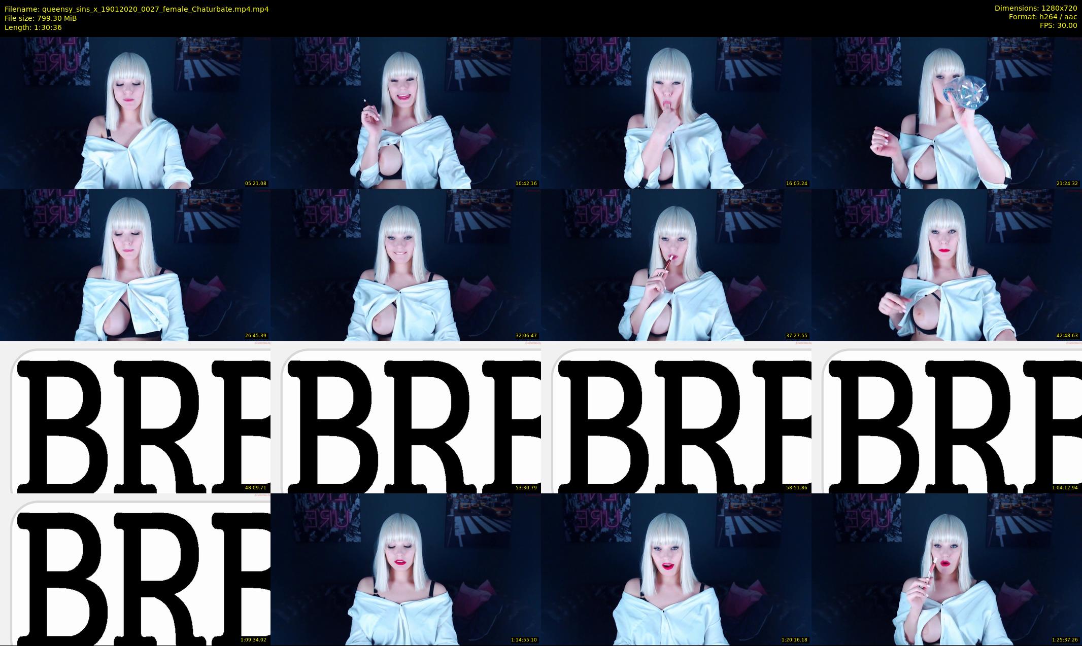 queensy_sins_x — 91 minute Chaturbate female cam show recording, 720p, Jan 19, 2020