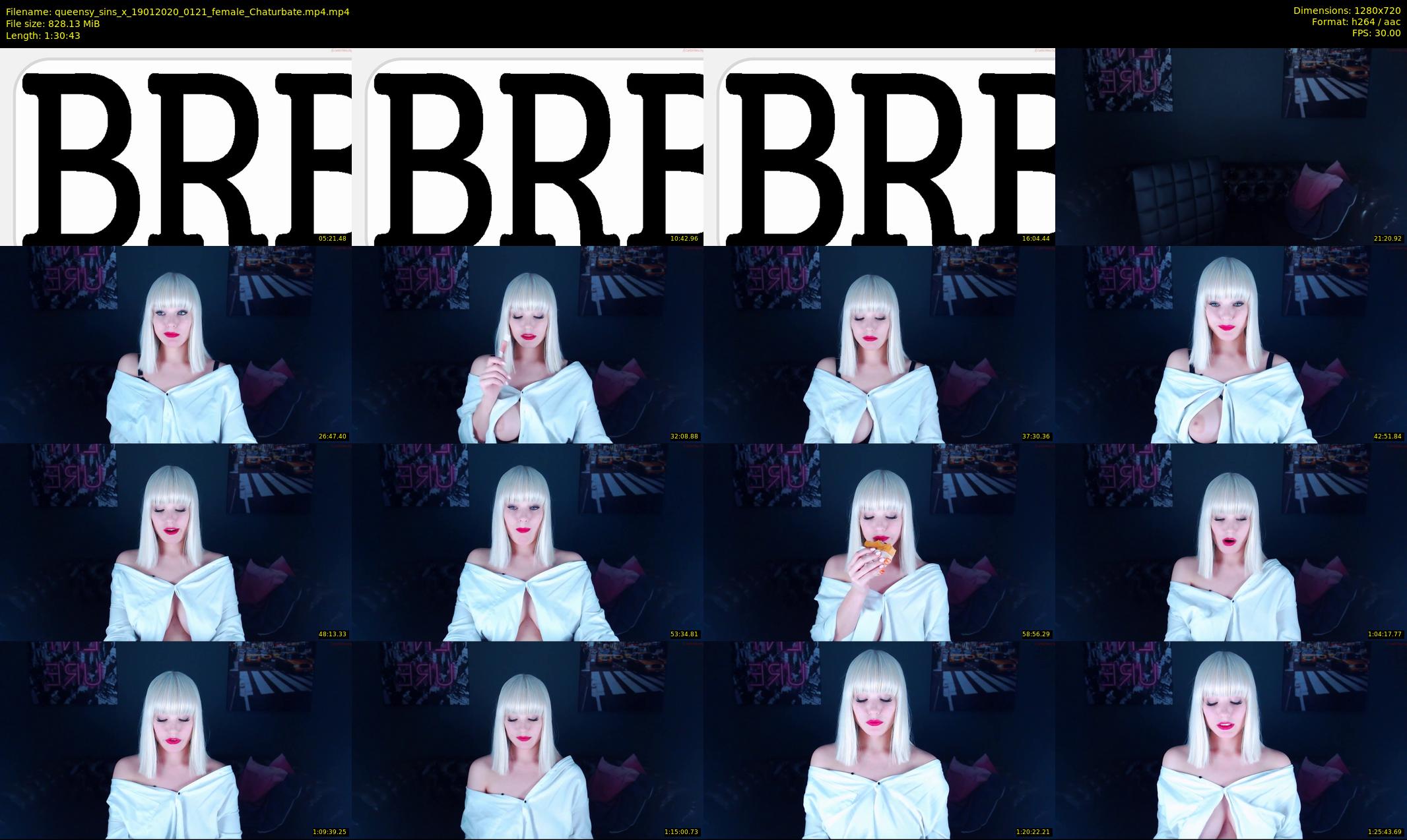 queensy_sins_x — 91 minute Chaturbate female cam show recording, 720p, Jan 19, 2020