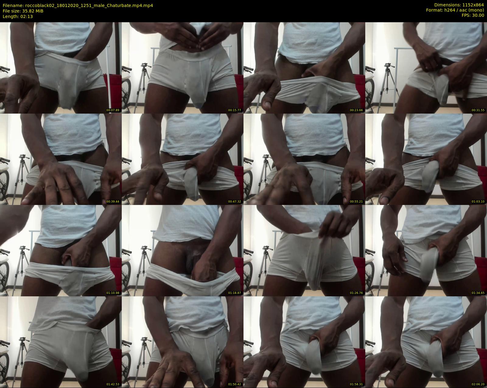 roccoblack02 — 3 minute Chaturbate male cam show recording, 720p, Jan 18, 2020