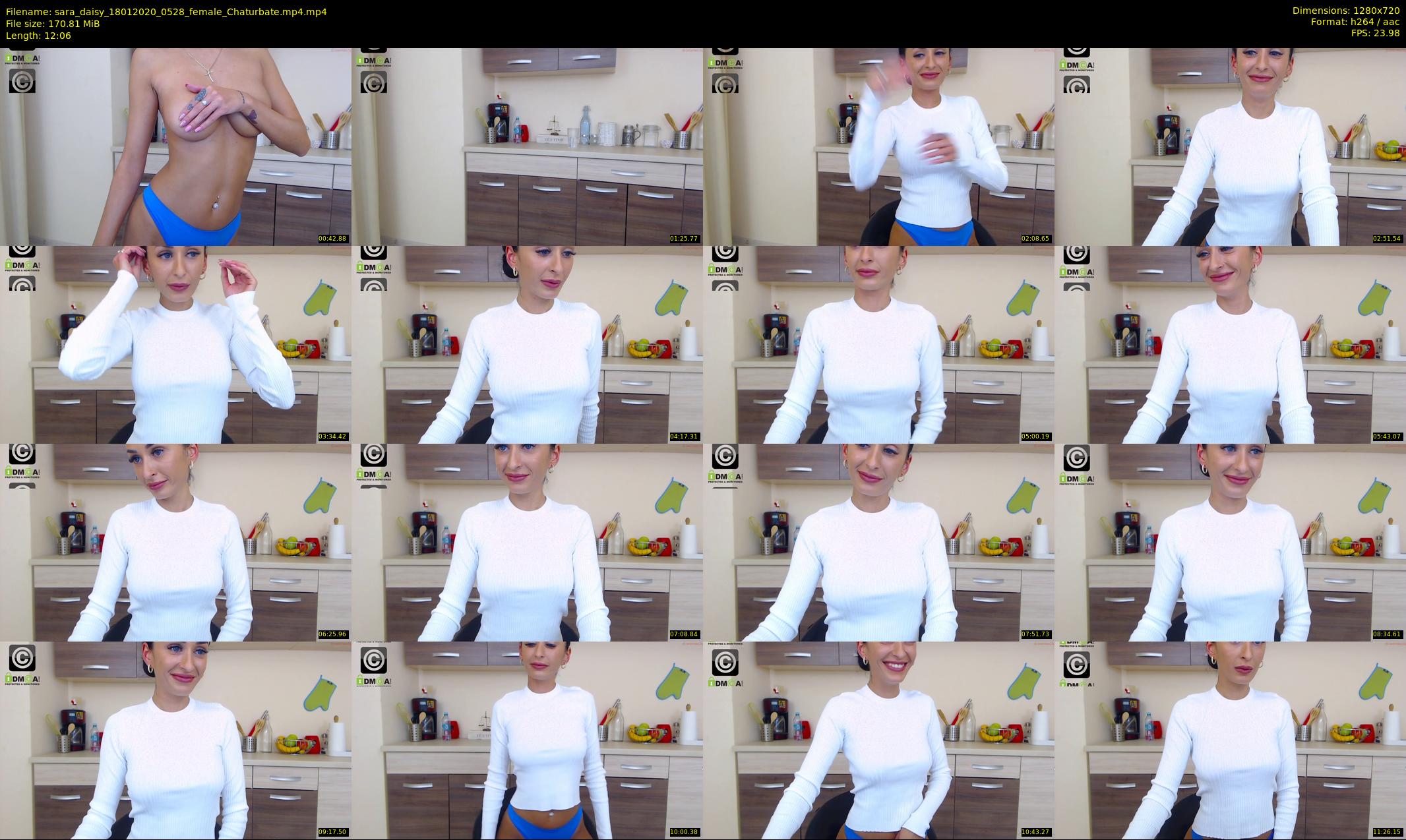 sara_daisy — 13 minute Chaturbate female cam show recording, 720p, Jan 18, 2020