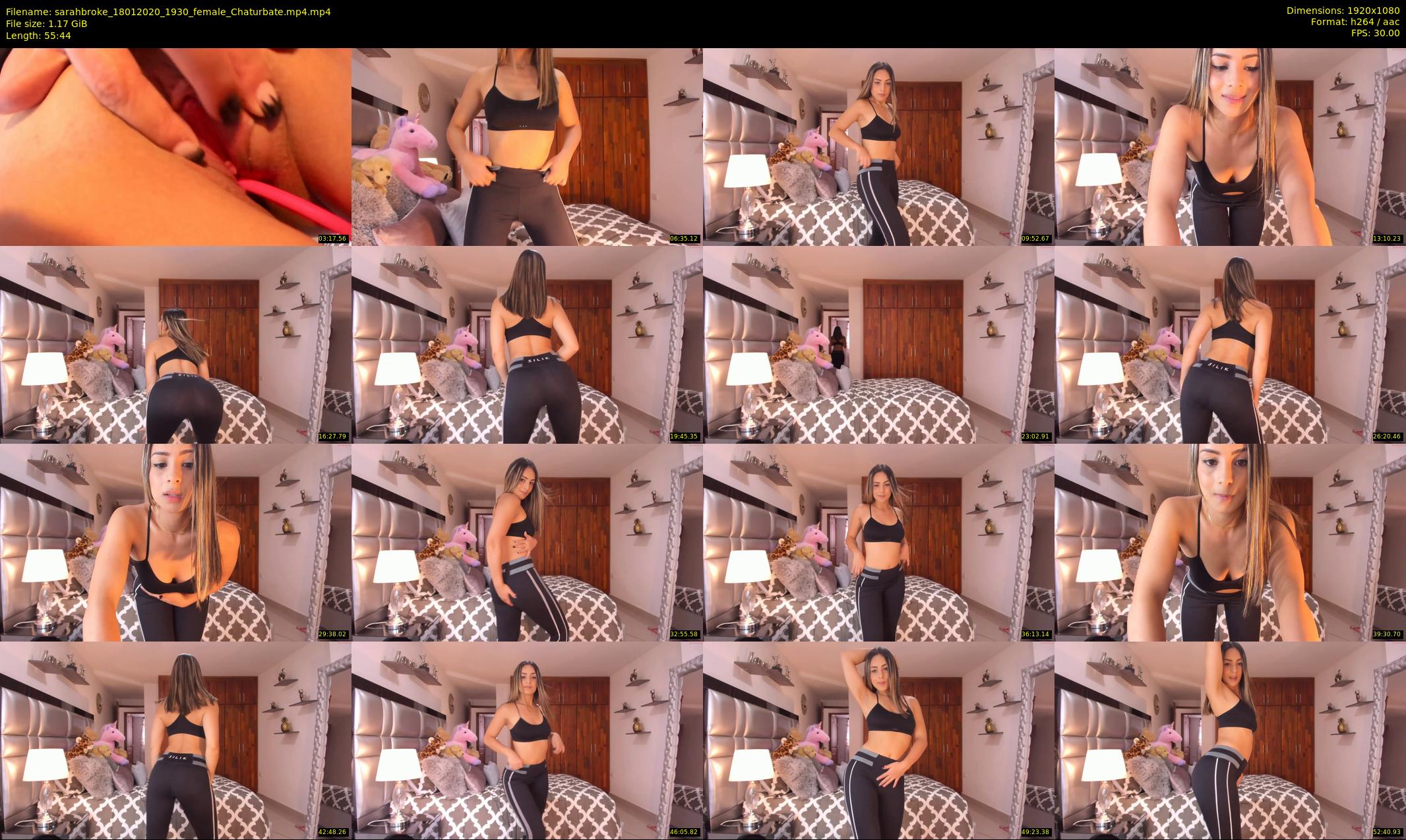 sarahbroke — 56 minute Chaturbate female cam show recording, 1080p, Jan 18, 2020