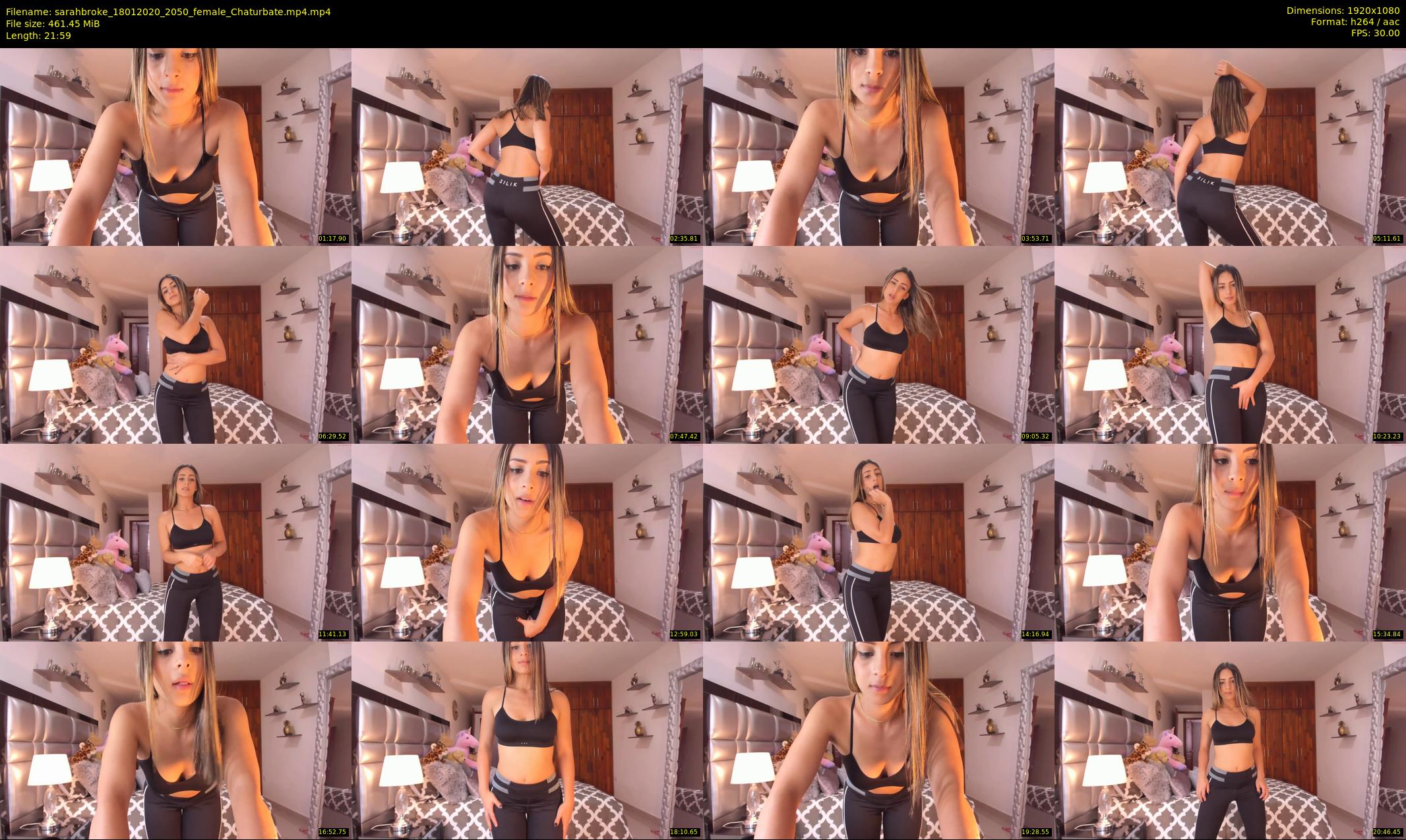 sarahbroke — 22 minute Chaturbate female cam show recording, 1080p, Jan 18, 2020
