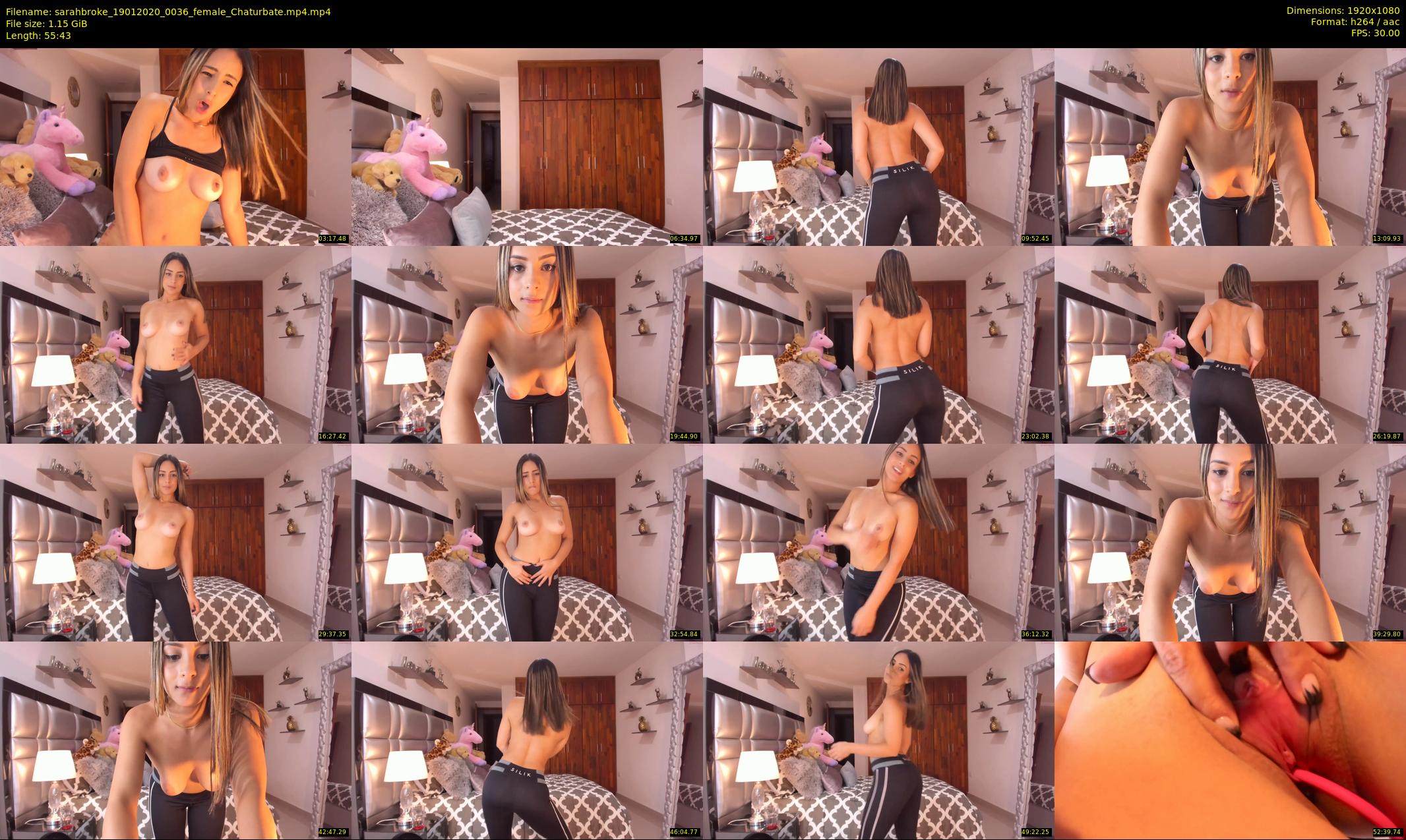 sarahbroke — 56 minute Chaturbate female cam show recording, 1080p, Jan 19, 2020
