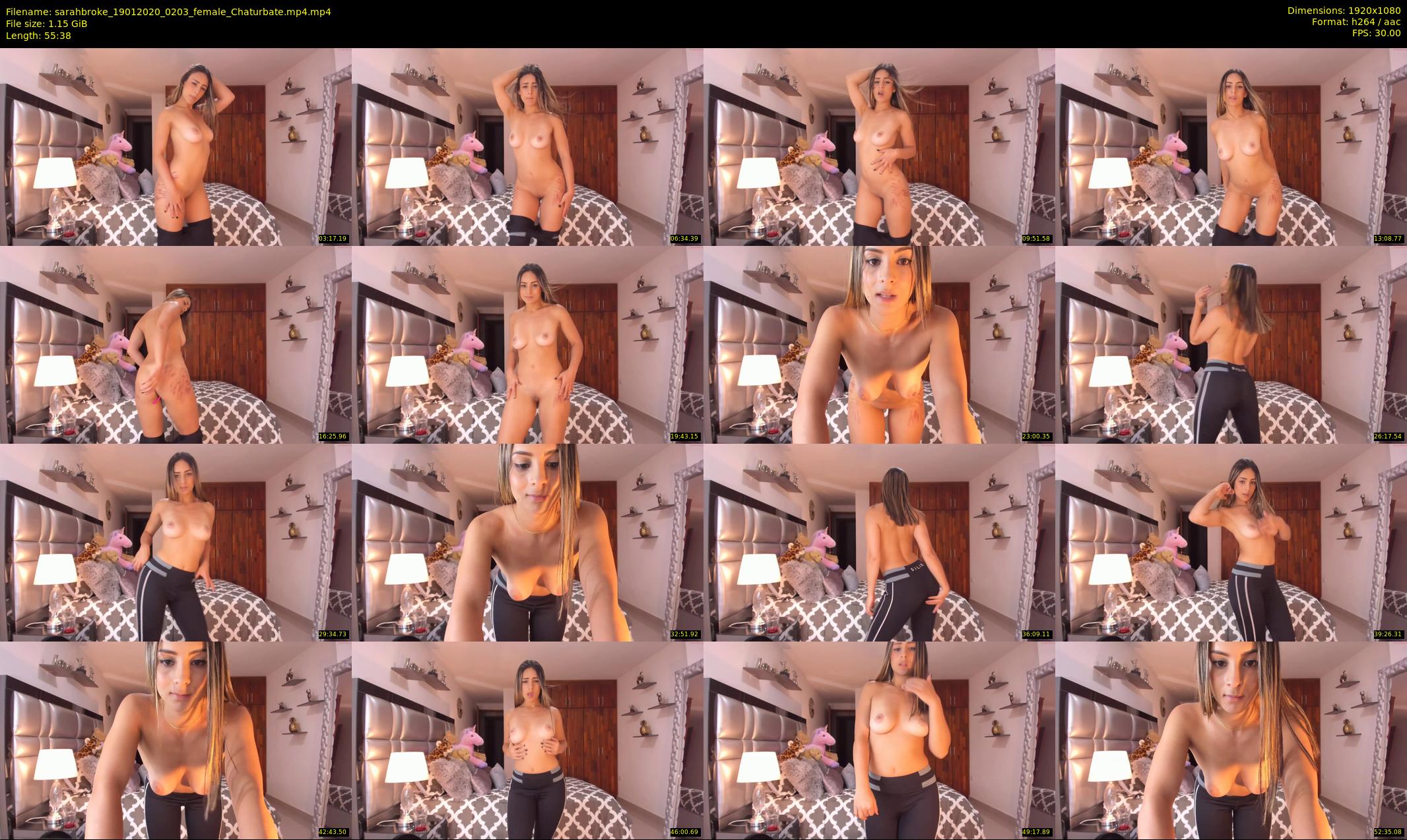 sarahbroke — 56 minute Chaturbate female cam show recording, 1080p, Jan 19, 2020