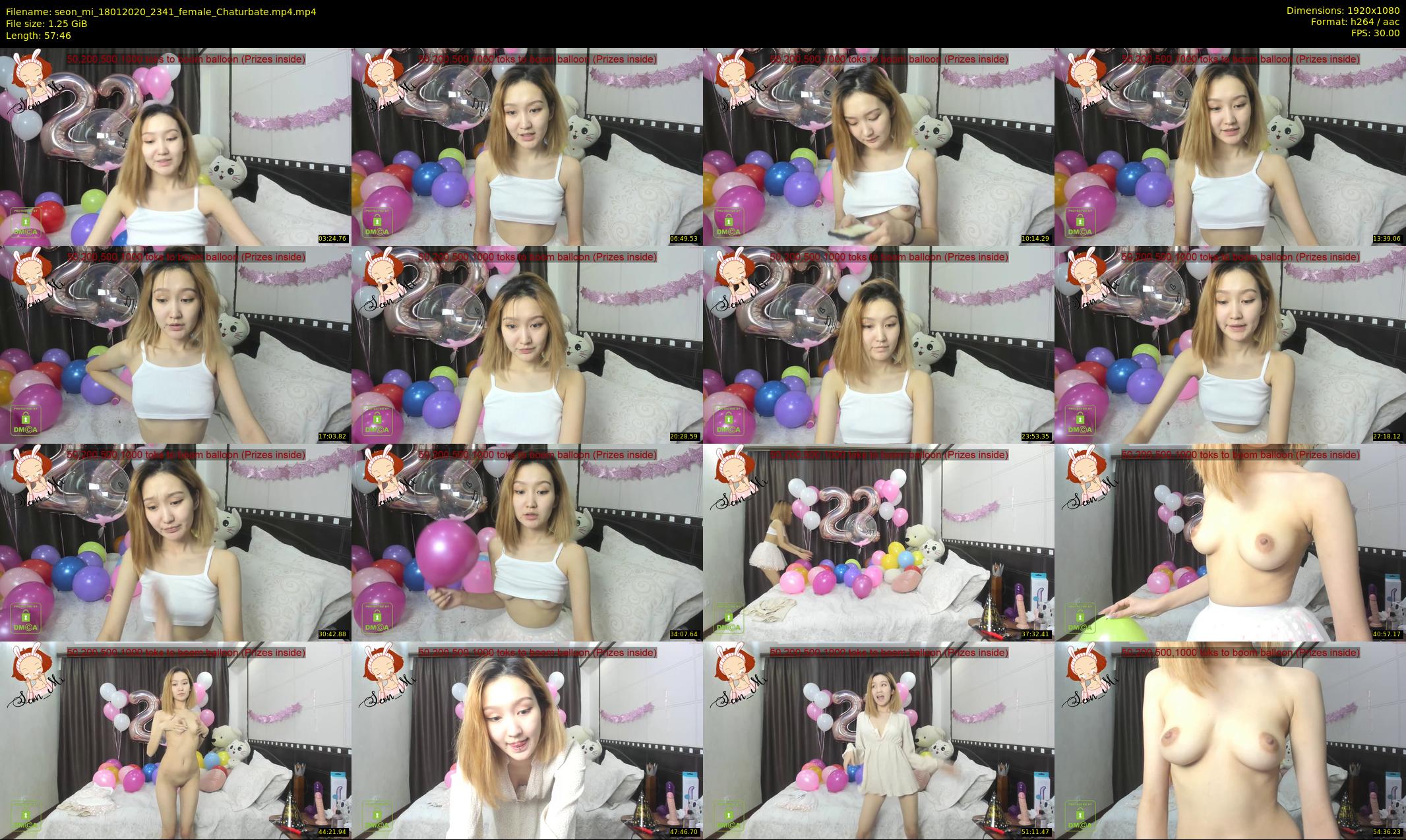 seon_mi — 58 minute Chaturbate female cam show recording, 1080p, Jan 18, 2020