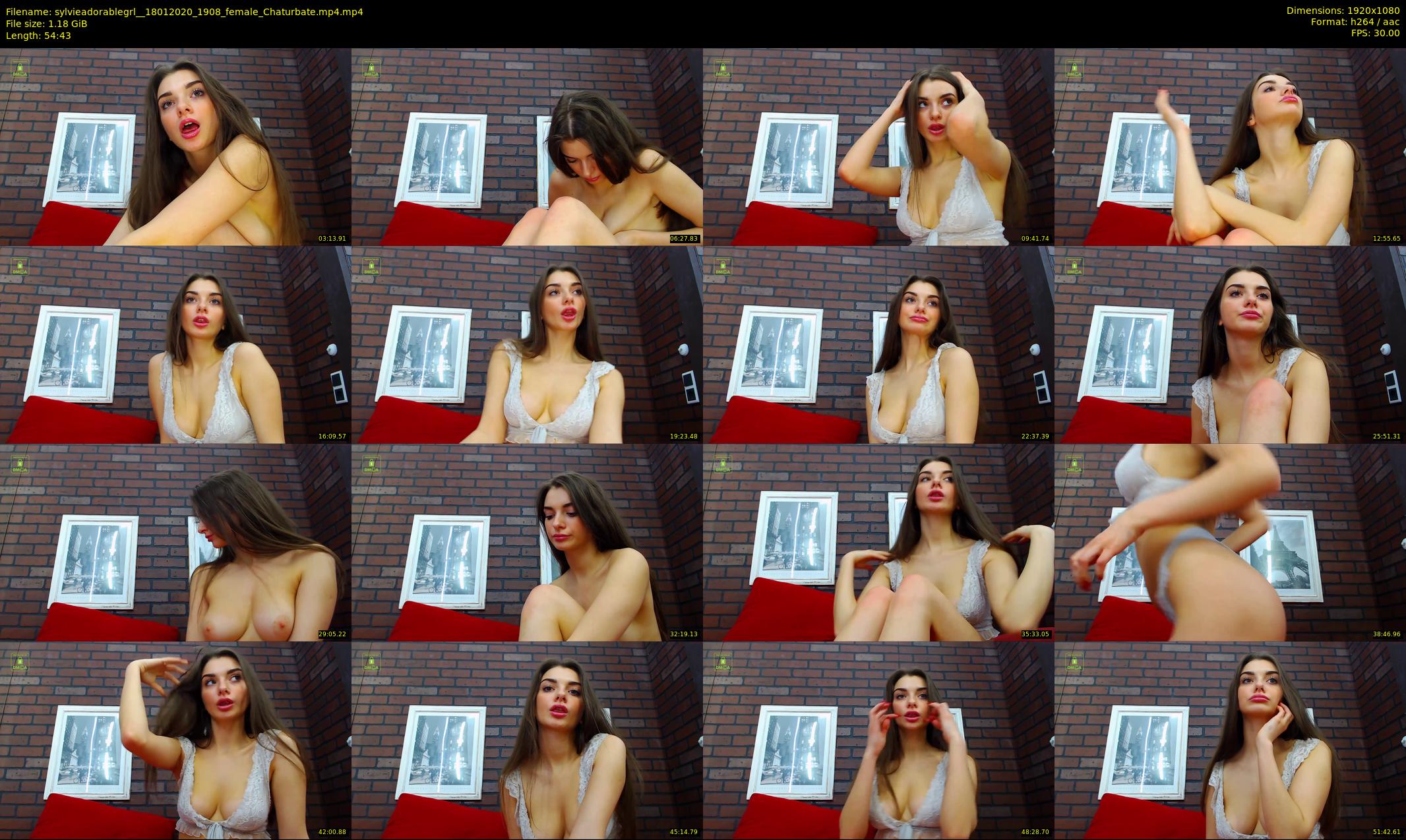 sylvieadorablegrl_ — 55 minute Chaturbate female cam show recording, 1080p, Jan 18, 2020