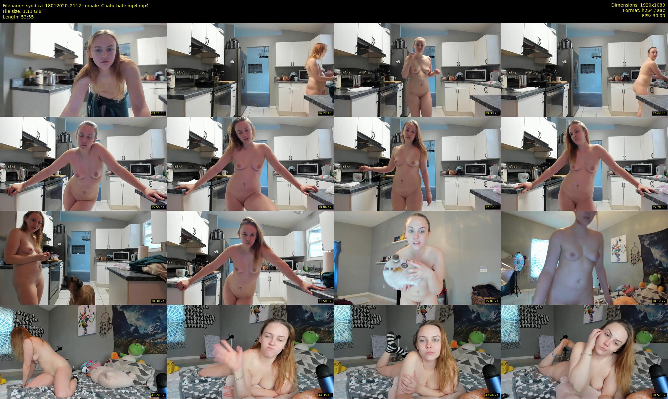 syndica — 54 minute Chaturbate female cam show recording, 1080p, Jan 18, 2020