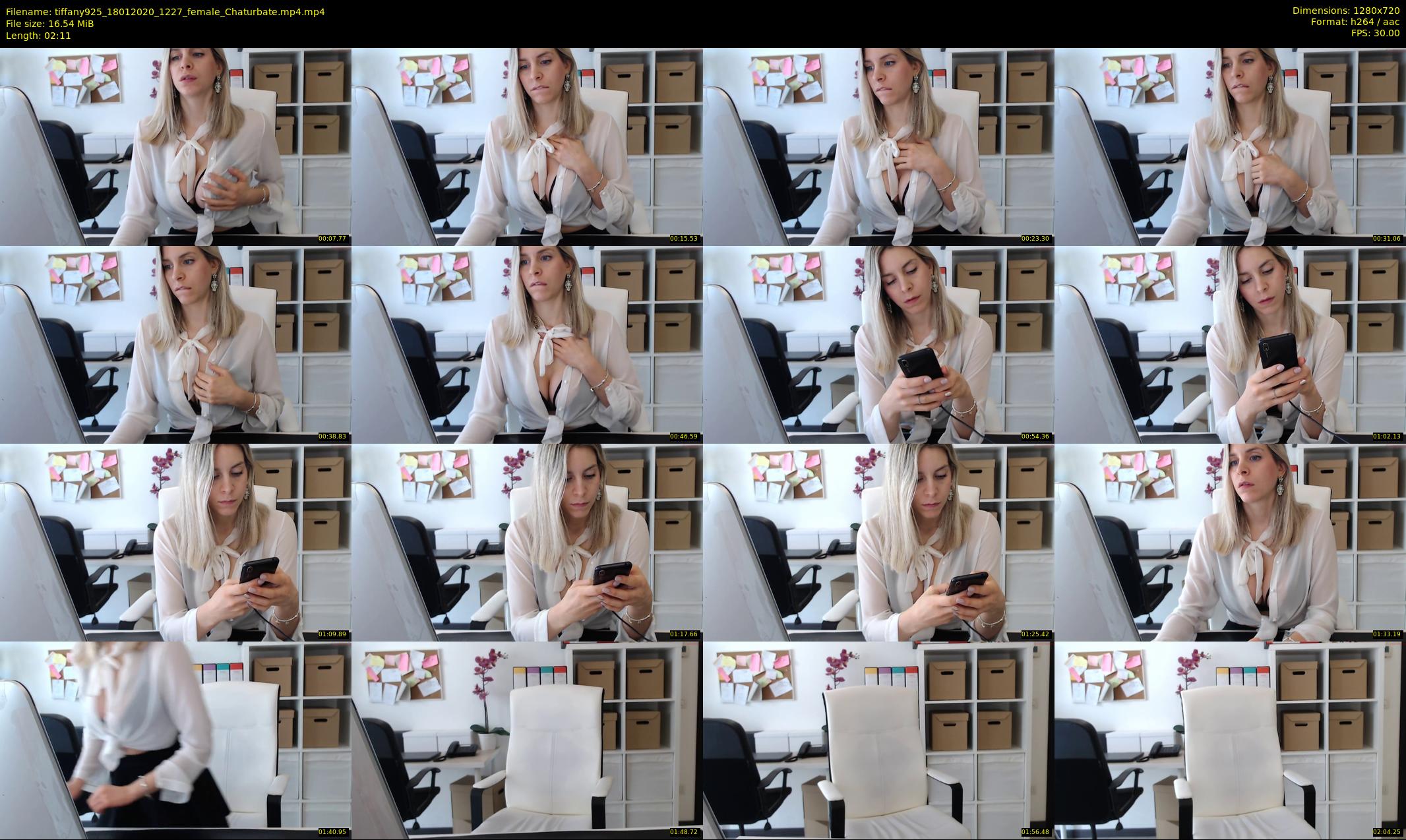 tiffany925 — 3 minute Chaturbate female cam show recording, 720p, Jan 18, 2020
