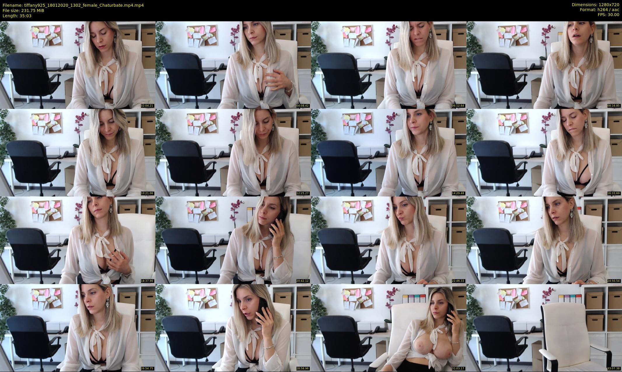 tiffany925 — 36 minute Chaturbate female cam show recording, 720p, Jan 18, 2020