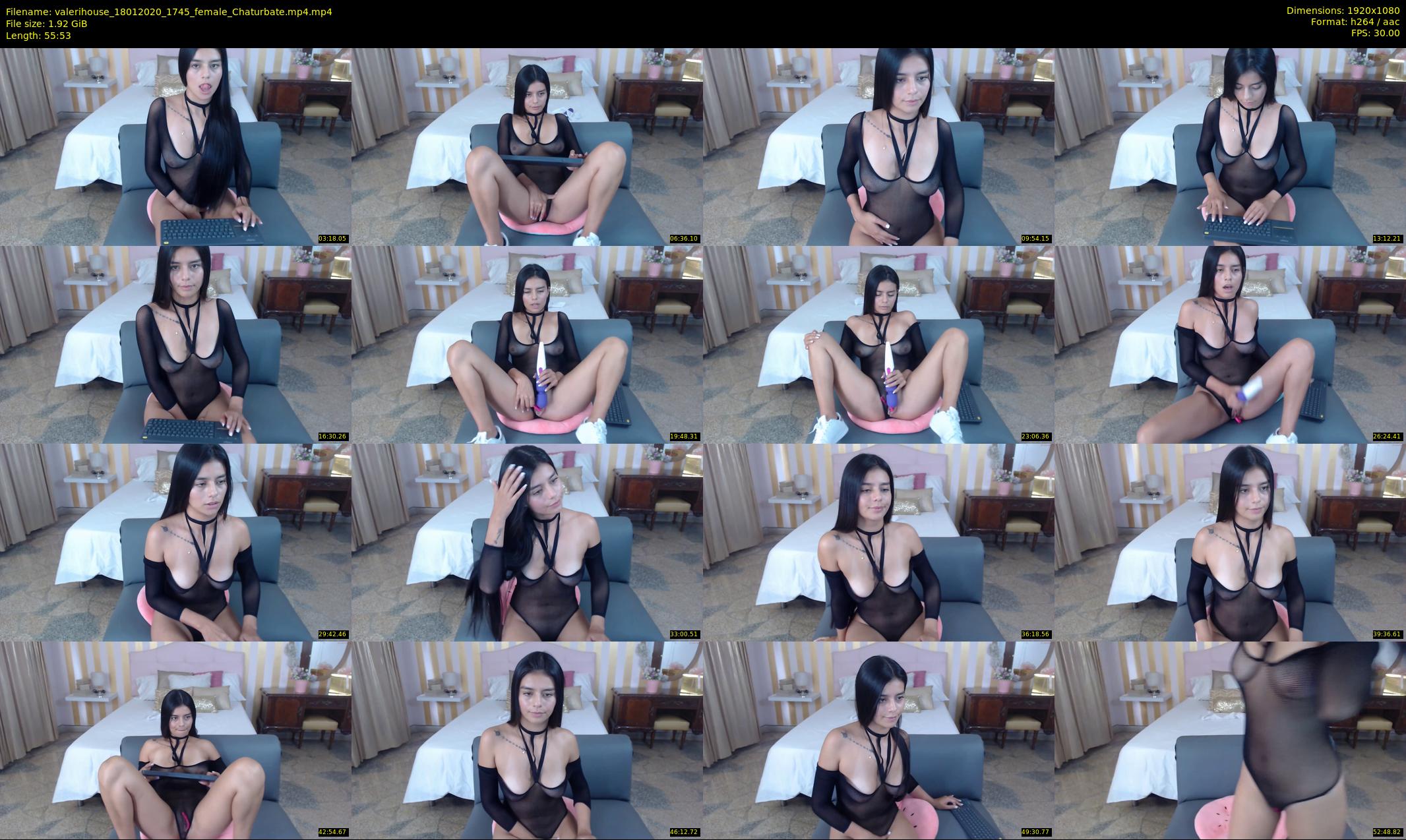 valerihouse — 56 minute Chaturbate female cam show recording, 1080p, Jan 18, 2020