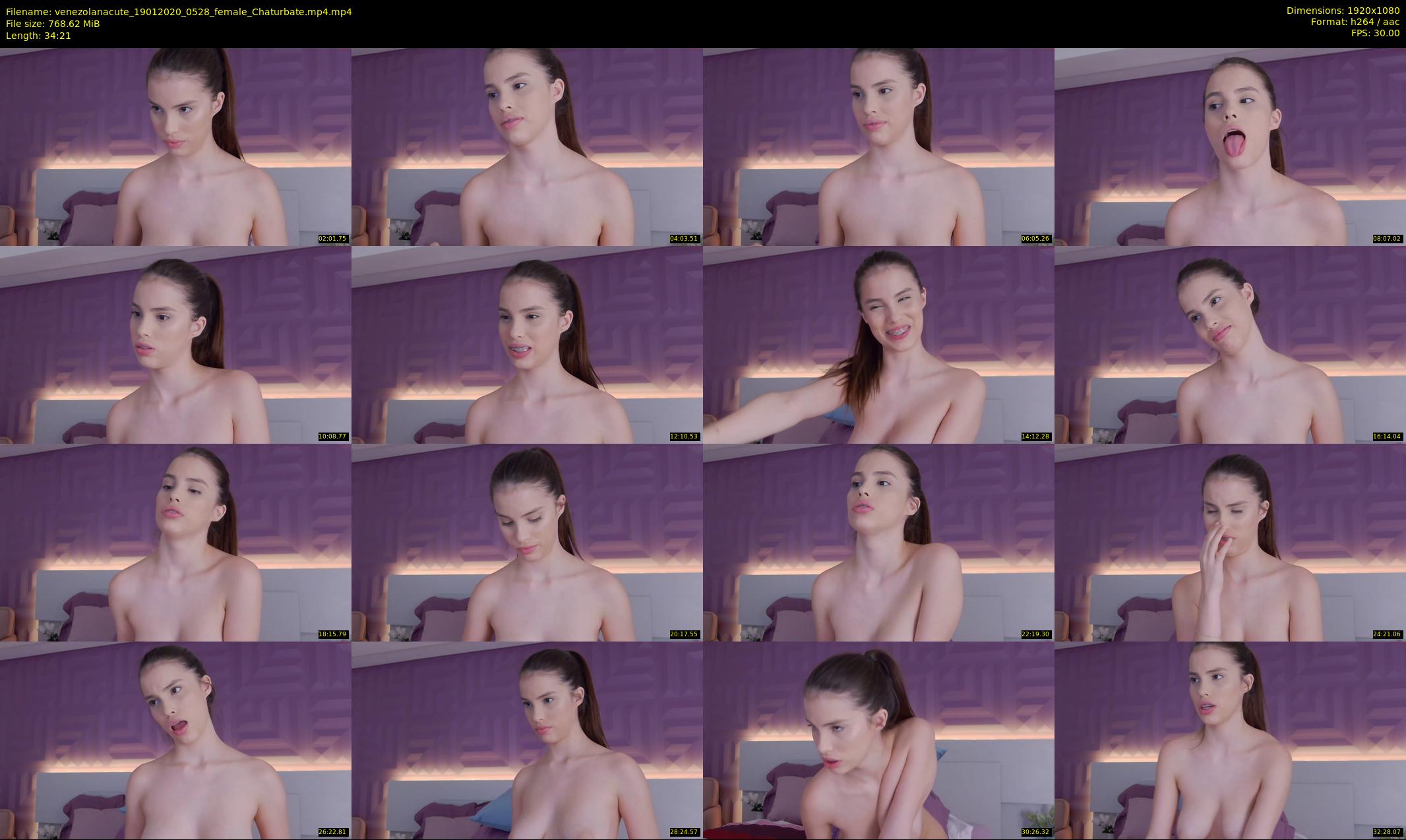 venezolanacute — 35 minute Chaturbate female cam show recording, 1080p, Jan 19, 2020