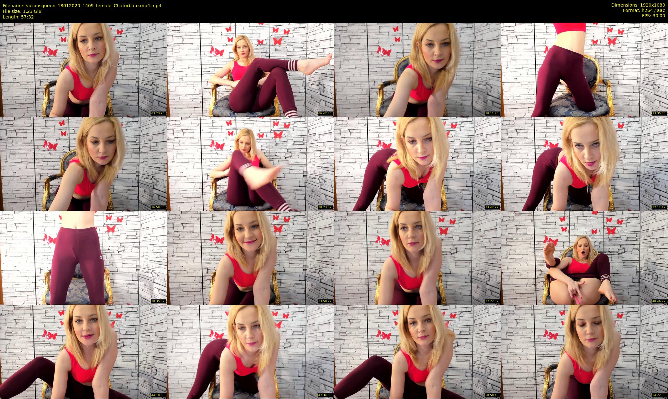 viciousqueen — 58 minute Chaturbate female cam show recording, 1080p, Jan 18, 2020