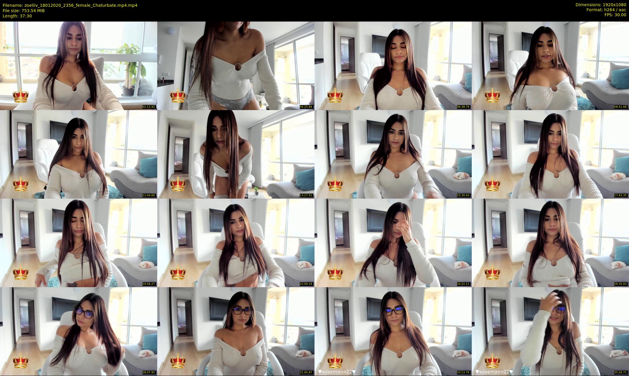 zoeliiv — 38 minute Chaturbate female cam show recording, 1080p, Jan 18, 2020