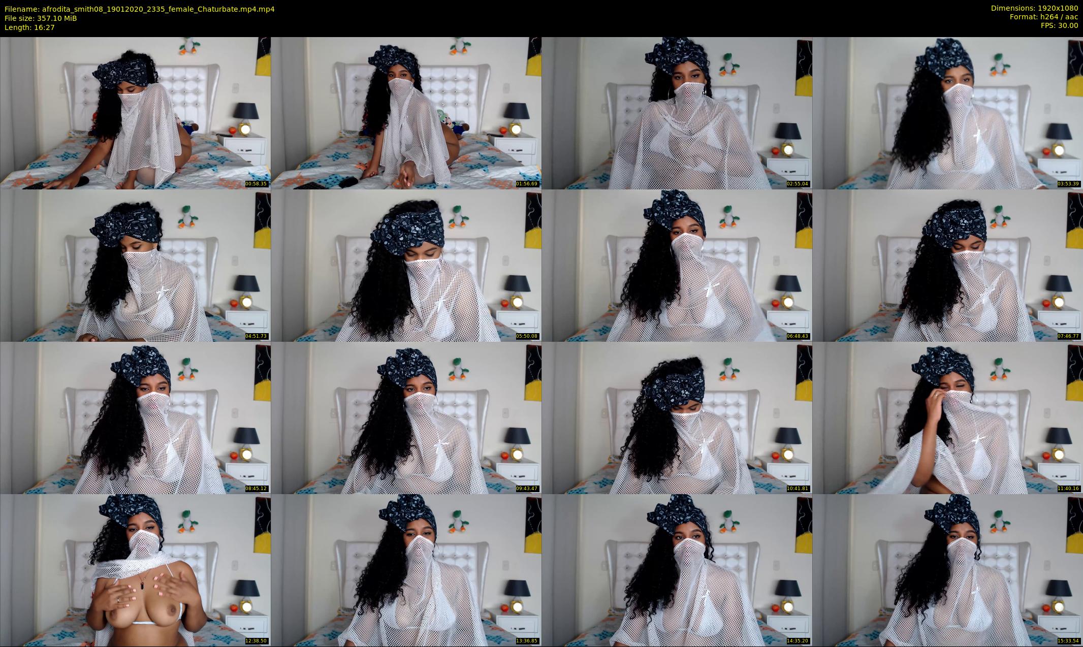 afrodita_smith08 — 17 minute Chaturbate female cam show recording, 1080p, Jan 19, 2020
