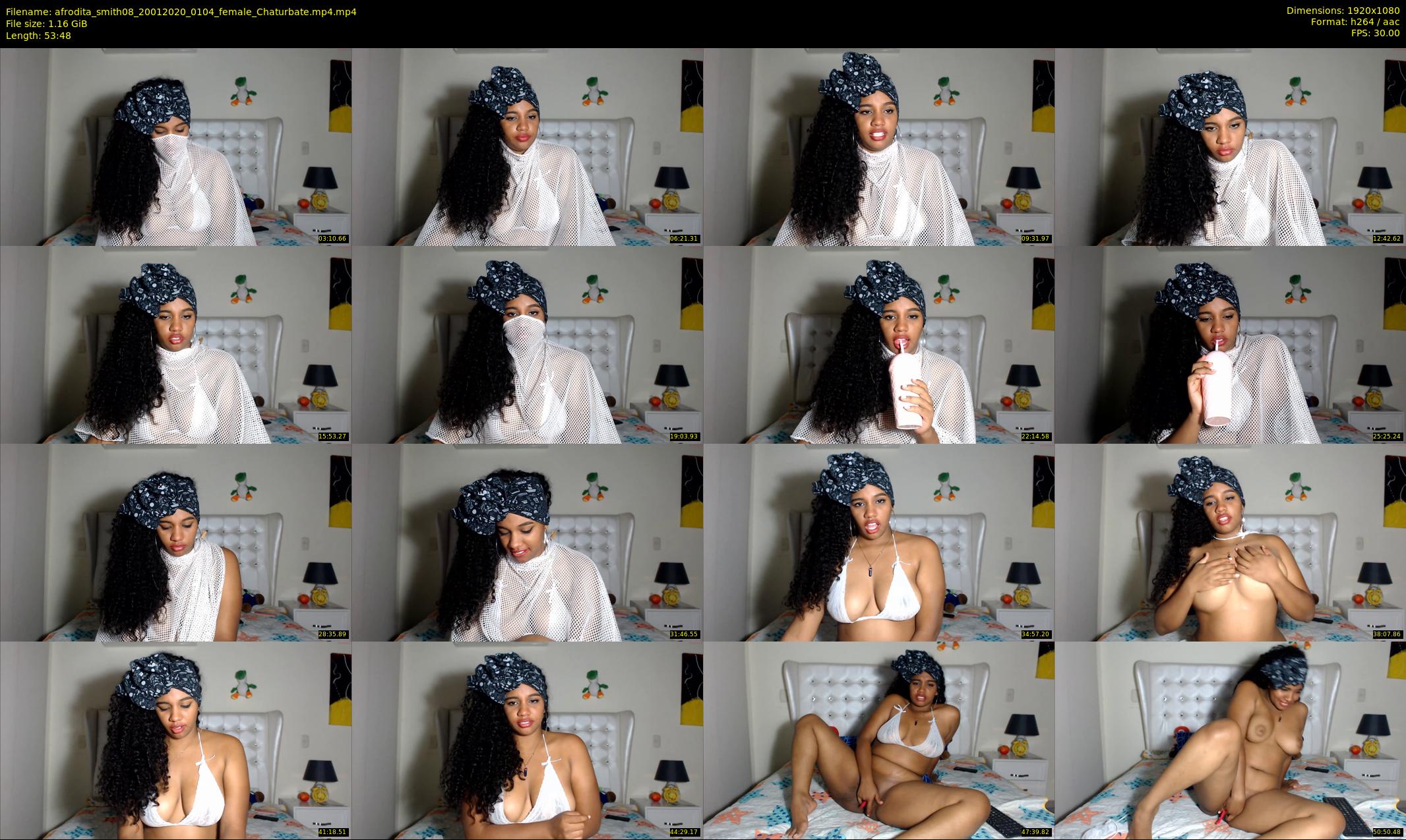 afrodita_smith08 — 54 minute Chaturbate female cam show recording, 1080p, Jan 20, 2020