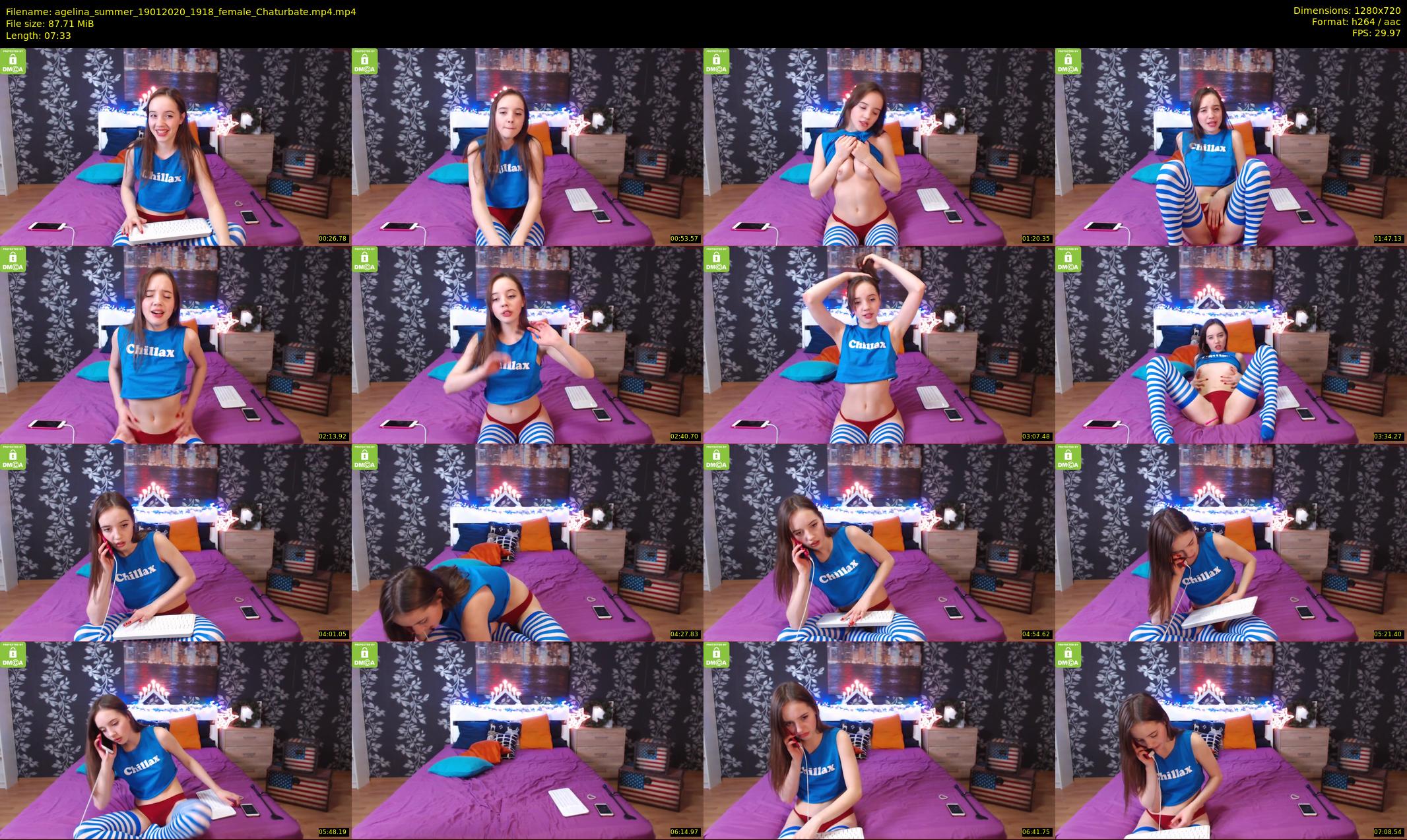 agelina_summer — 8 minute Chaturbate female cam show recording, 720p, Jan 19, 2020