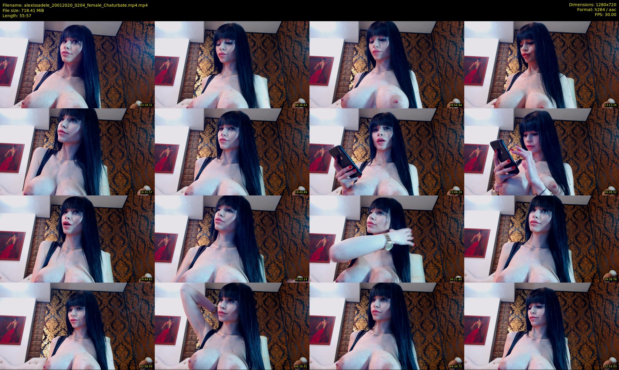alexissadele — 56 minute Chaturbate female cam show recording, 720p, Jan 20, 2020