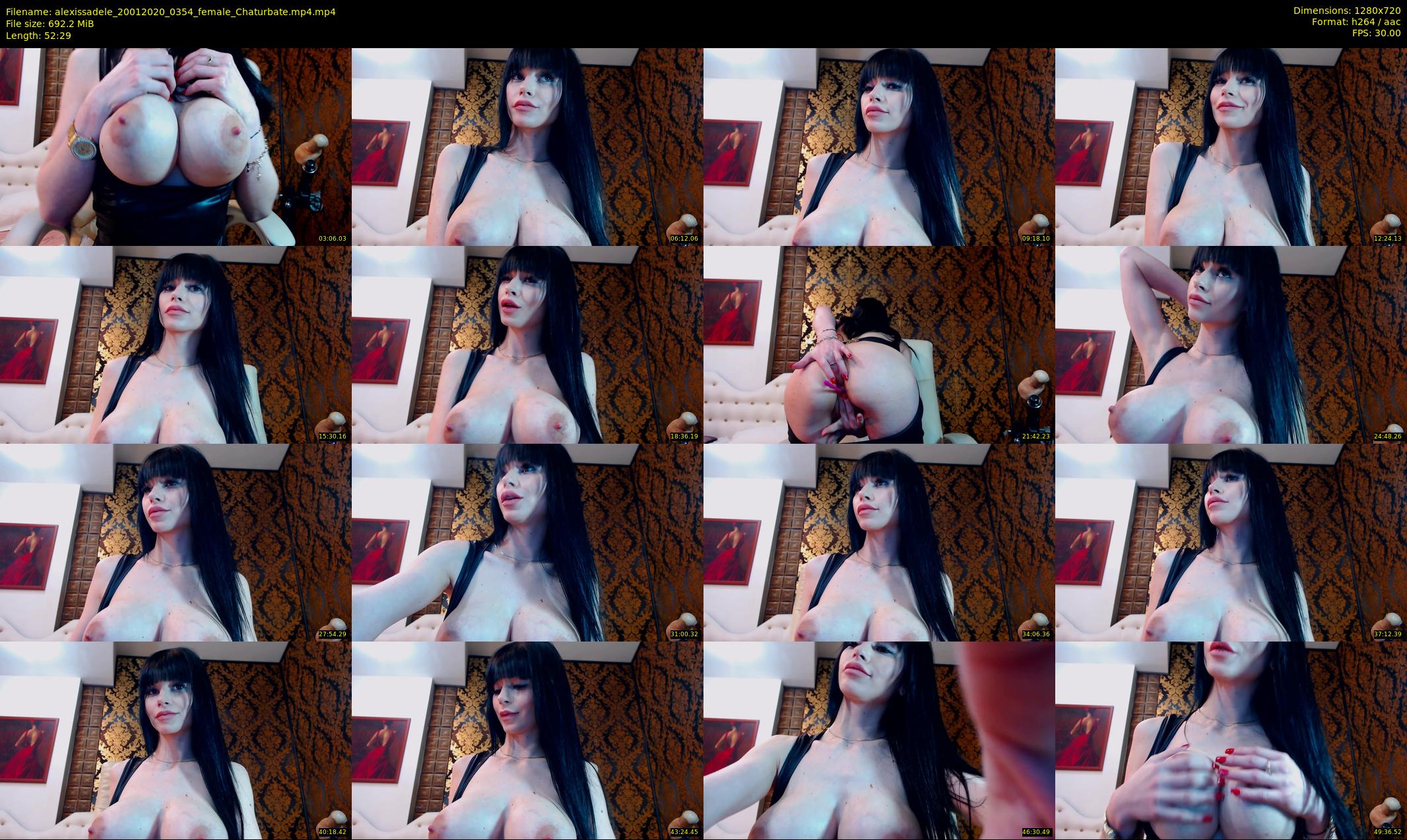 alexissadele — 53 minute Chaturbate female cam show recording, 720p, Jan 20, 2020